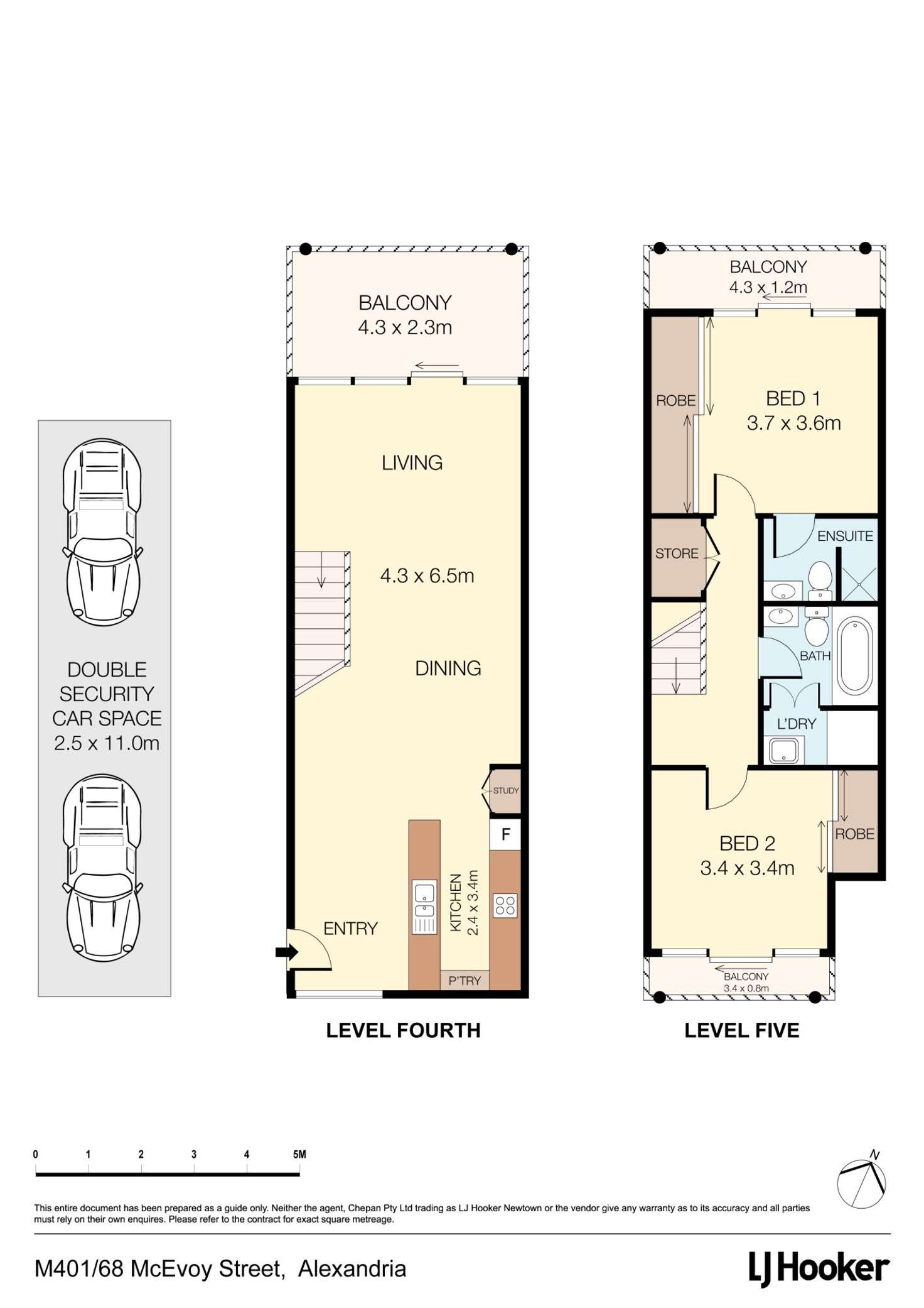 Floorplan of Homely apartment listing, M401/68 McEvoy Street, Alexandria NSW 2015