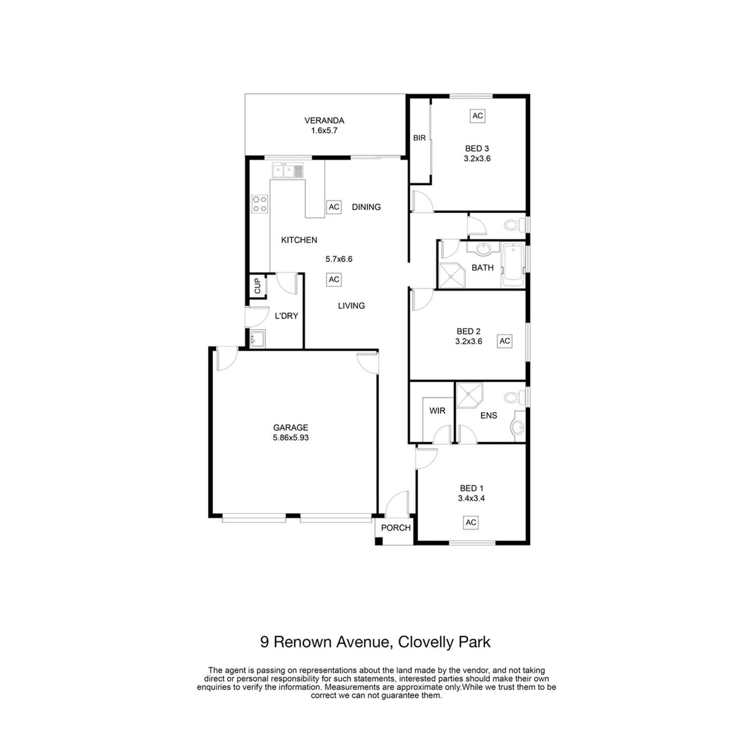 Floorplan of Homely house listing, 9 Renown Avenue, Clovelly Park SA 5042