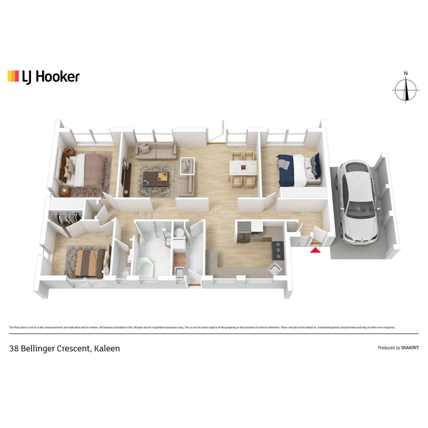 Floorplan of Homely house listing, 38 Bellinger Crescent, Kaleen ACT 2617