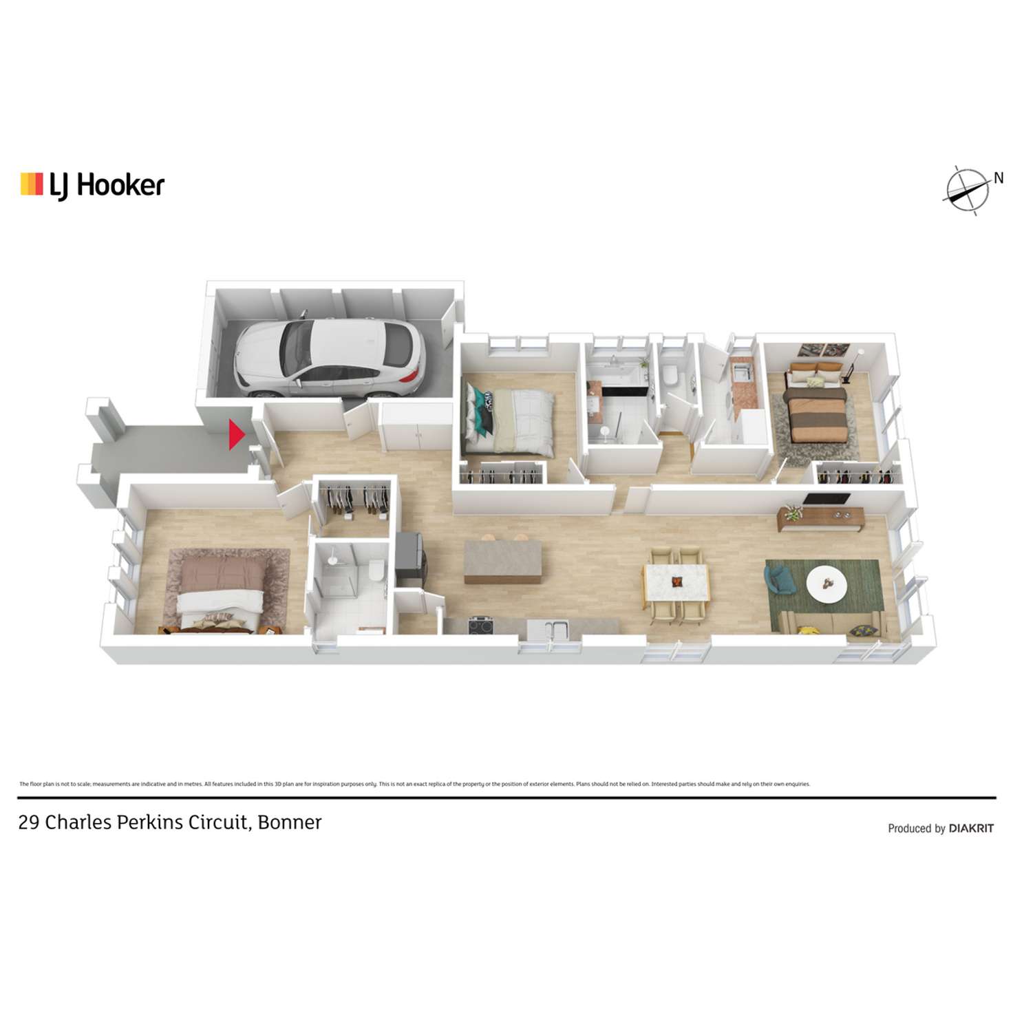 Floorplan of Homely house listing, 29 Charles Perkins Circuit, Bonner ACT 2914