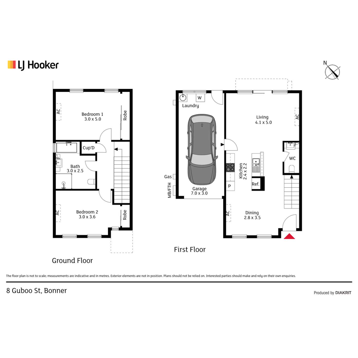 Floorplan of Homely house listing, 8 Guboo Street, Bonner ACT 2914