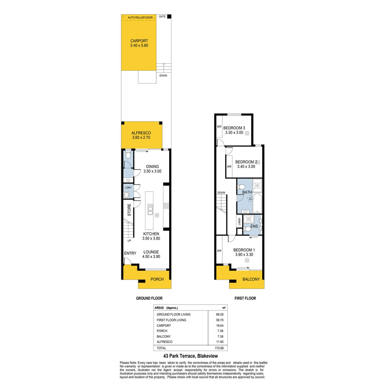Floorplan of Homely house listing, 43 Park Terrace, Blakeview SA 5114