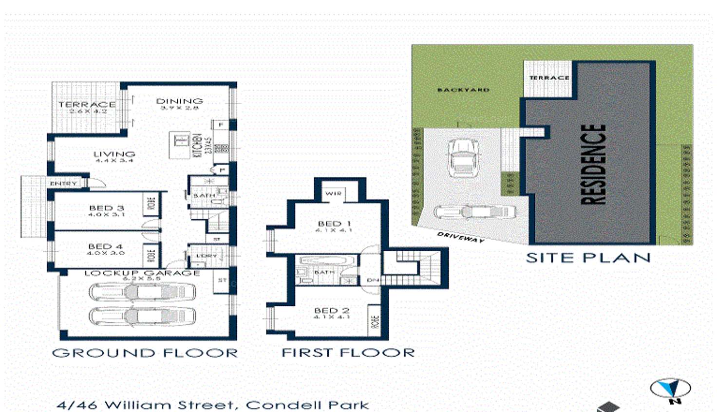 Floorplan of Homely semiDetached listing, 4/46 William Street, Condell Park NSW 2200