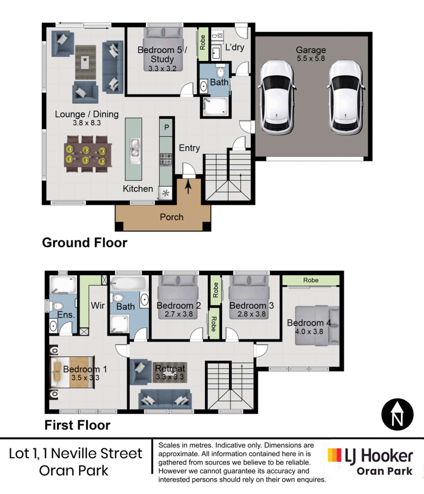 Floorplan of Homely house listing, Lot 1, 1 Neville Street, Oran Park NSW 2570