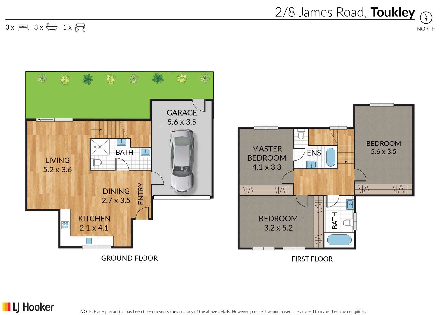 Floorplan of Homely townhouse listing, 2/8 James Road, Toukley NSW 2263