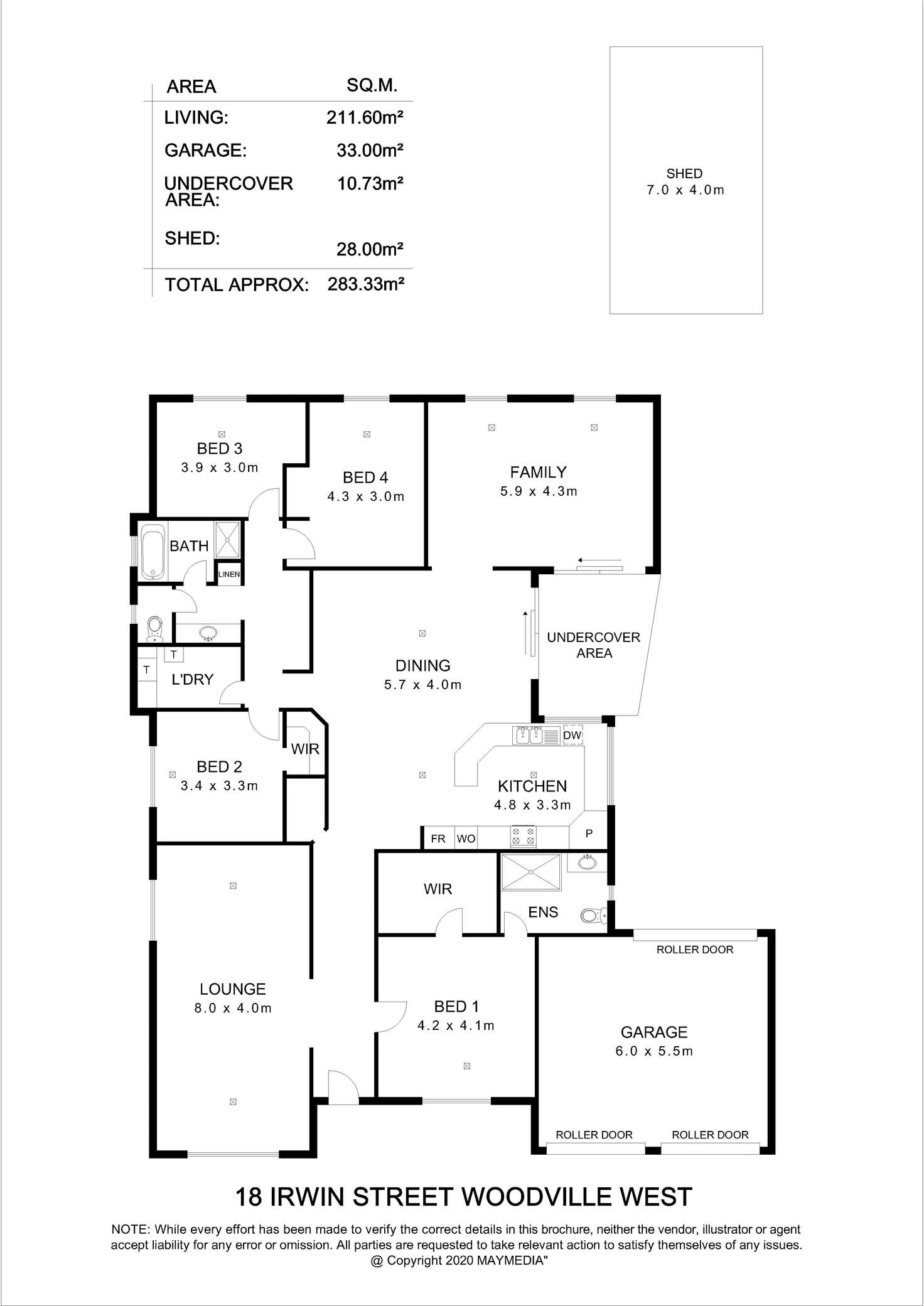 Floorplan of Homely house listing, 18 Irwin Street, Woodville West SA 5011