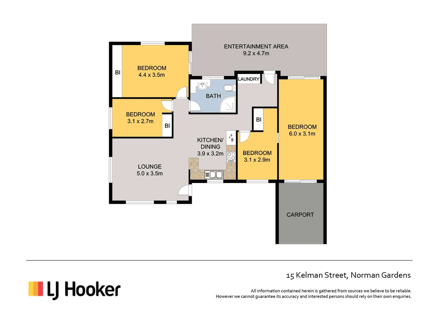 Floorplan of Homely house listing, 15 Kelman Street, Norman Gardens QLD 4701