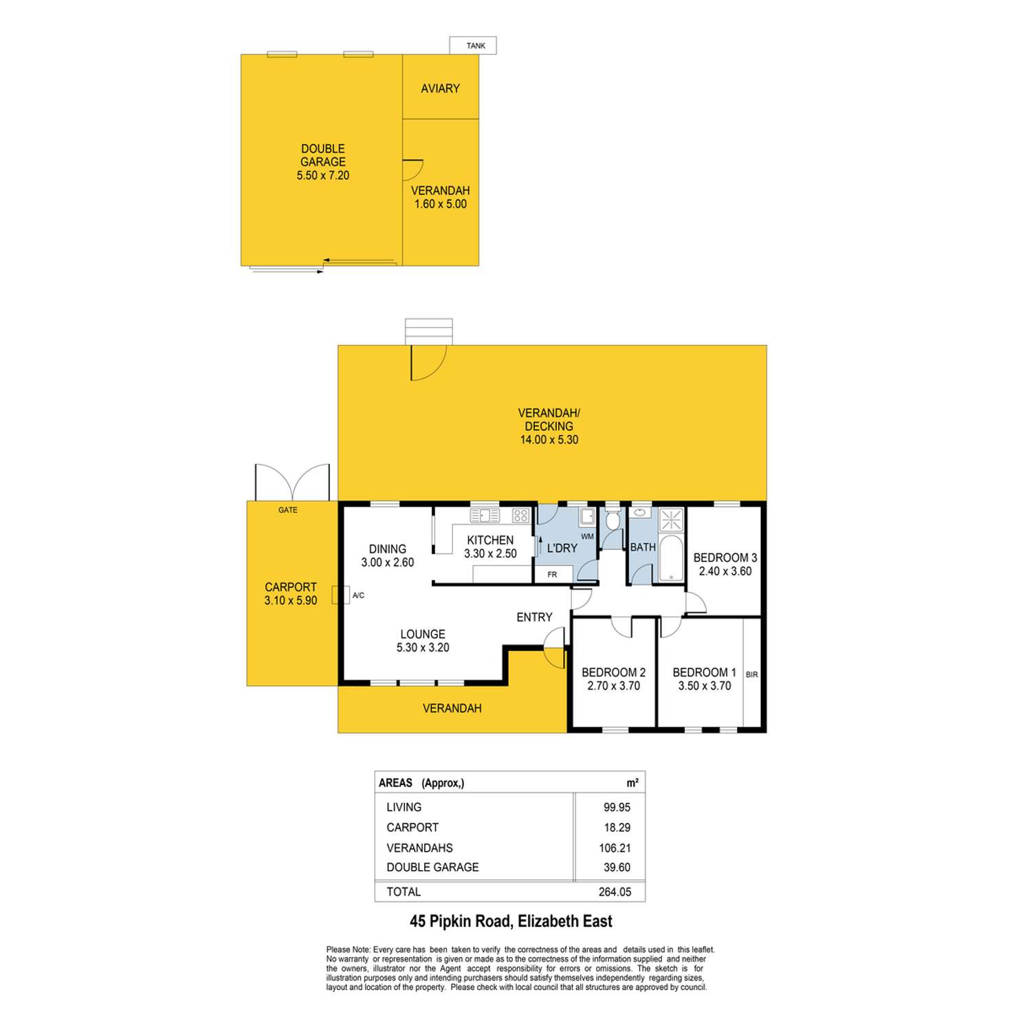 Floorplan of Homely house listing, 45 Pipkin Road, Elizabeth East SA 5112