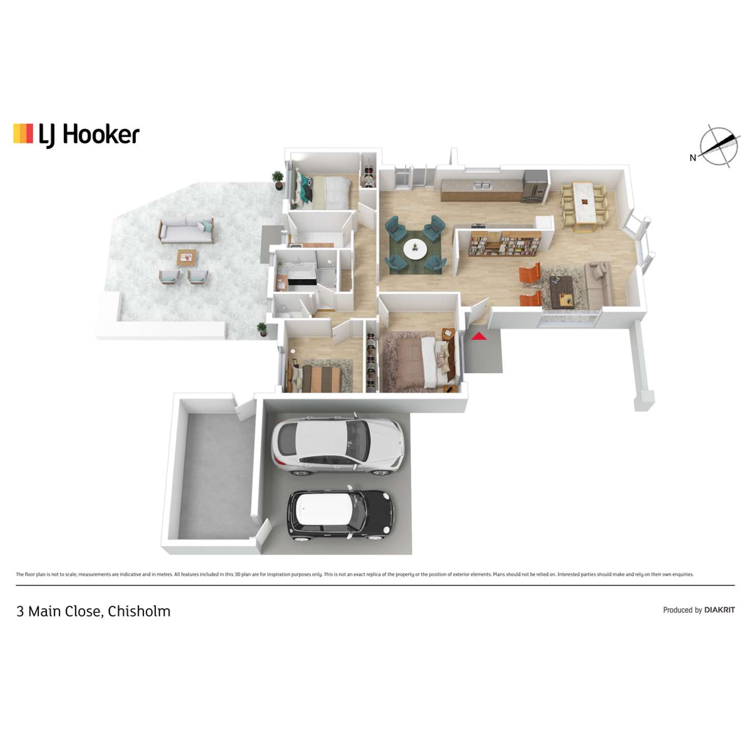 Floorplan of Homely house listing, 3 Main Close, Chisholm ACT 2905