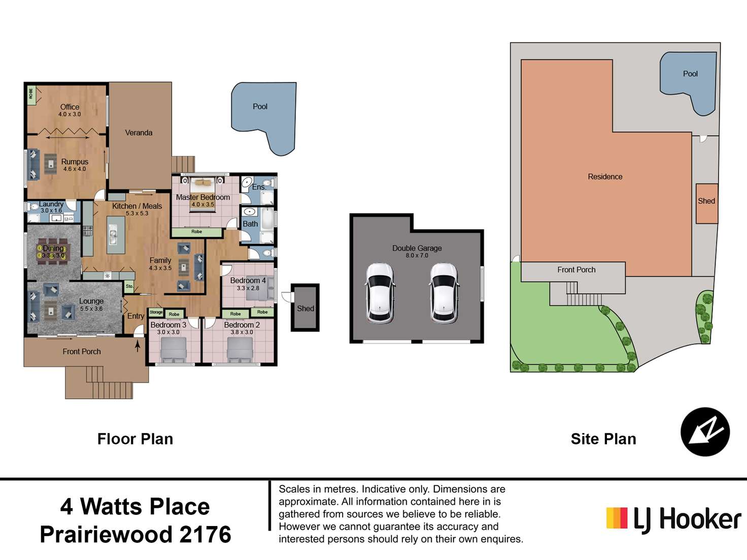 Floorplan of Homely house listing, 4 Watts Place, Prairiewood NSW 2176