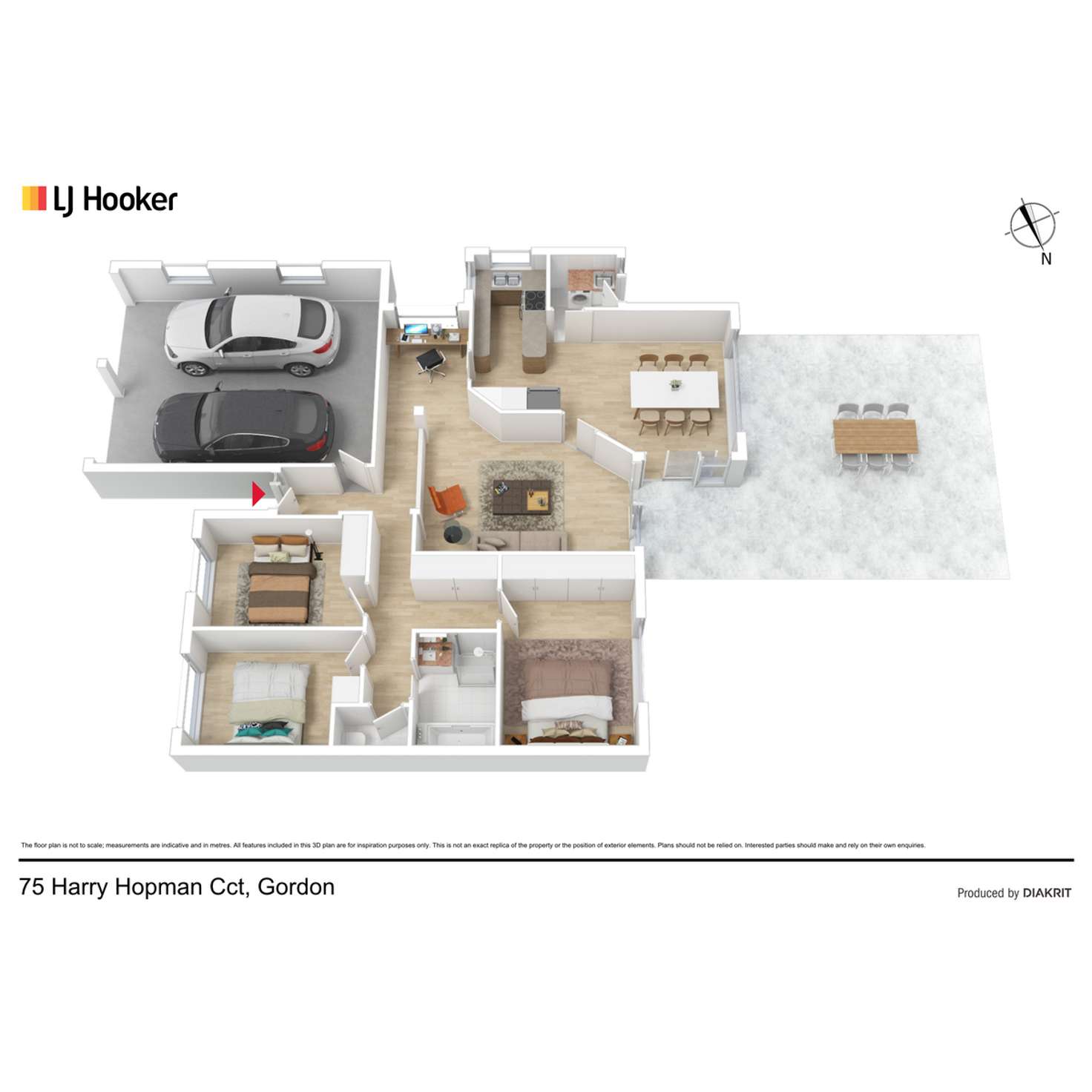 Floorplan of Homely house listing, 75 Harry Hopman Circuit, Gordon ACT 2906