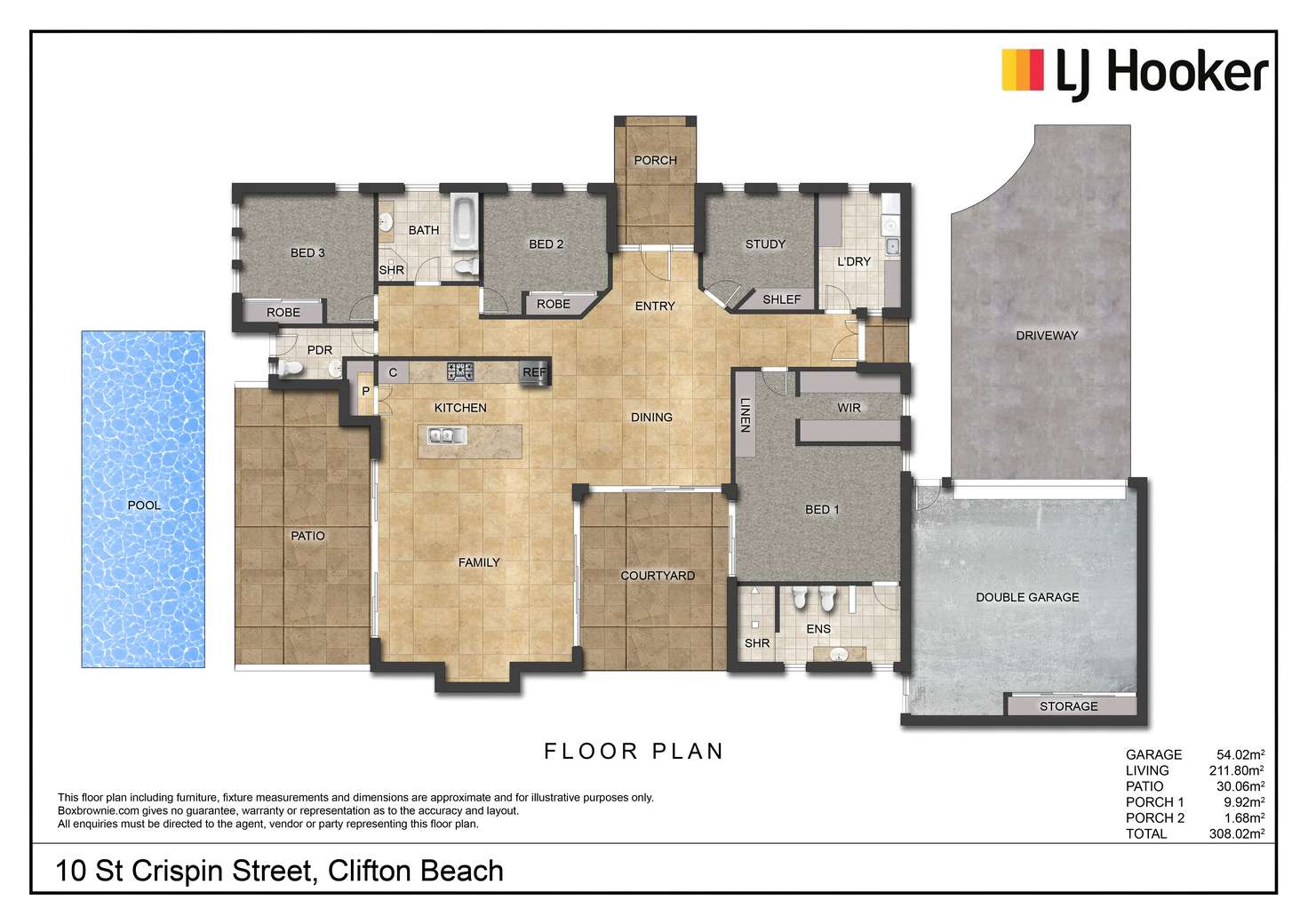 Floorplan of Homely house listing, 10 St Crispin Street, Clifton Beach QLD 4879