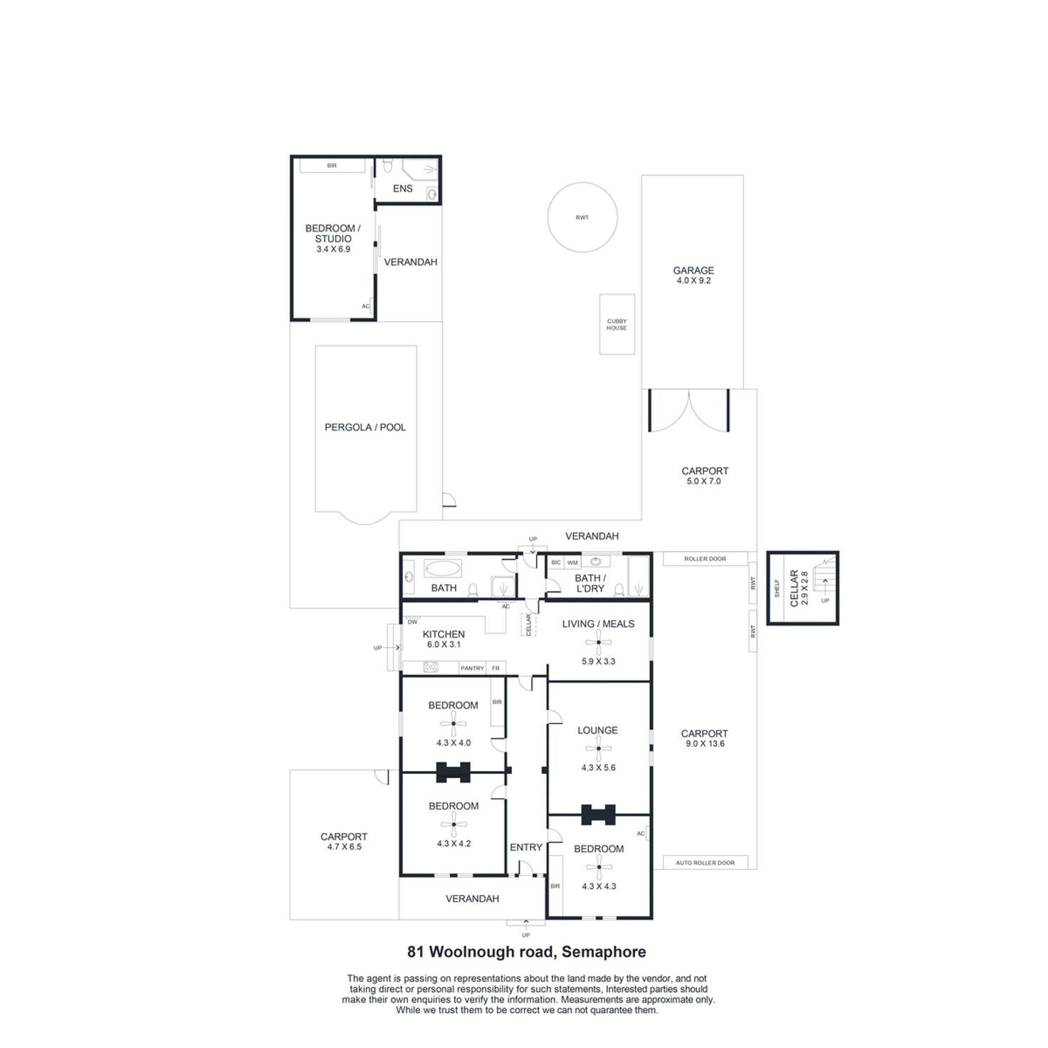 Floorplan of Homely house listing, 81 Woolnough Road, Semaphore SA 5019