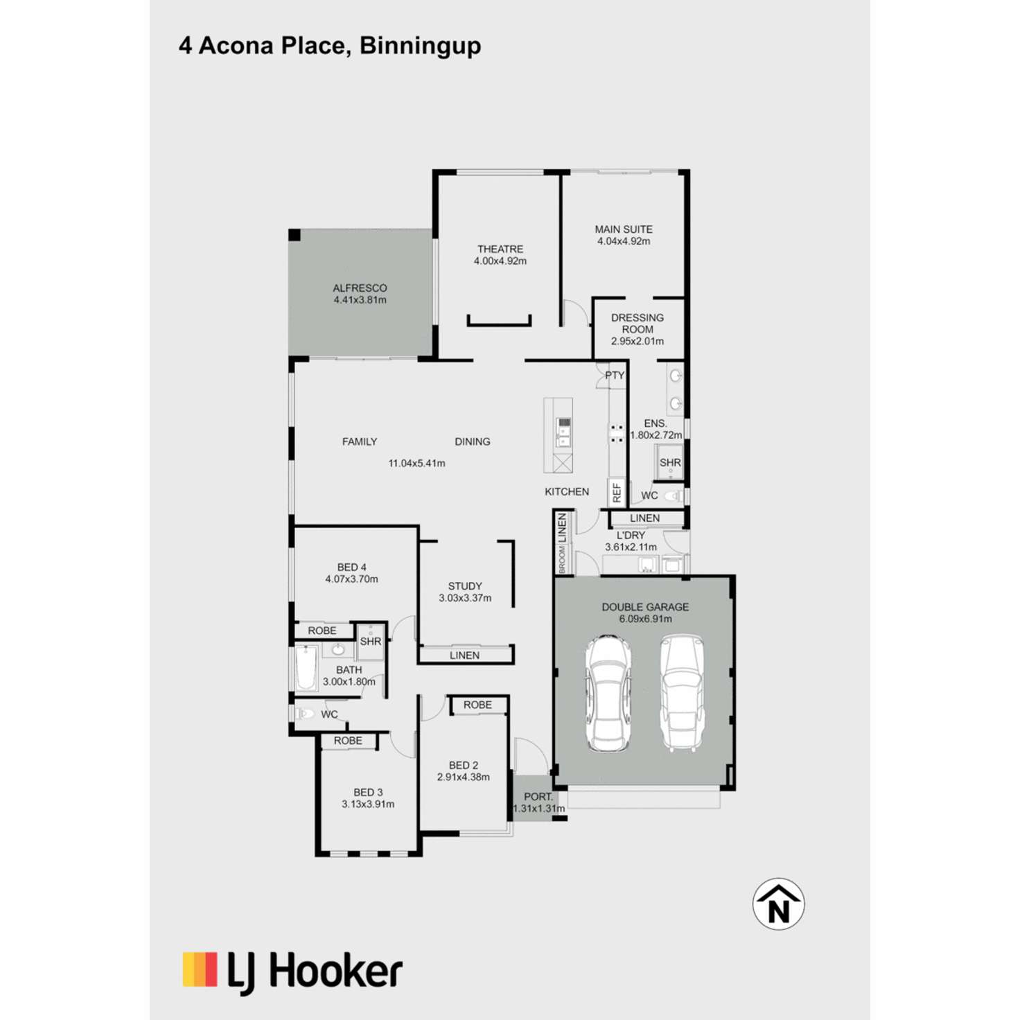 Floorplan of Homely house listing, 4 Acona Place, Binningup WA 6233