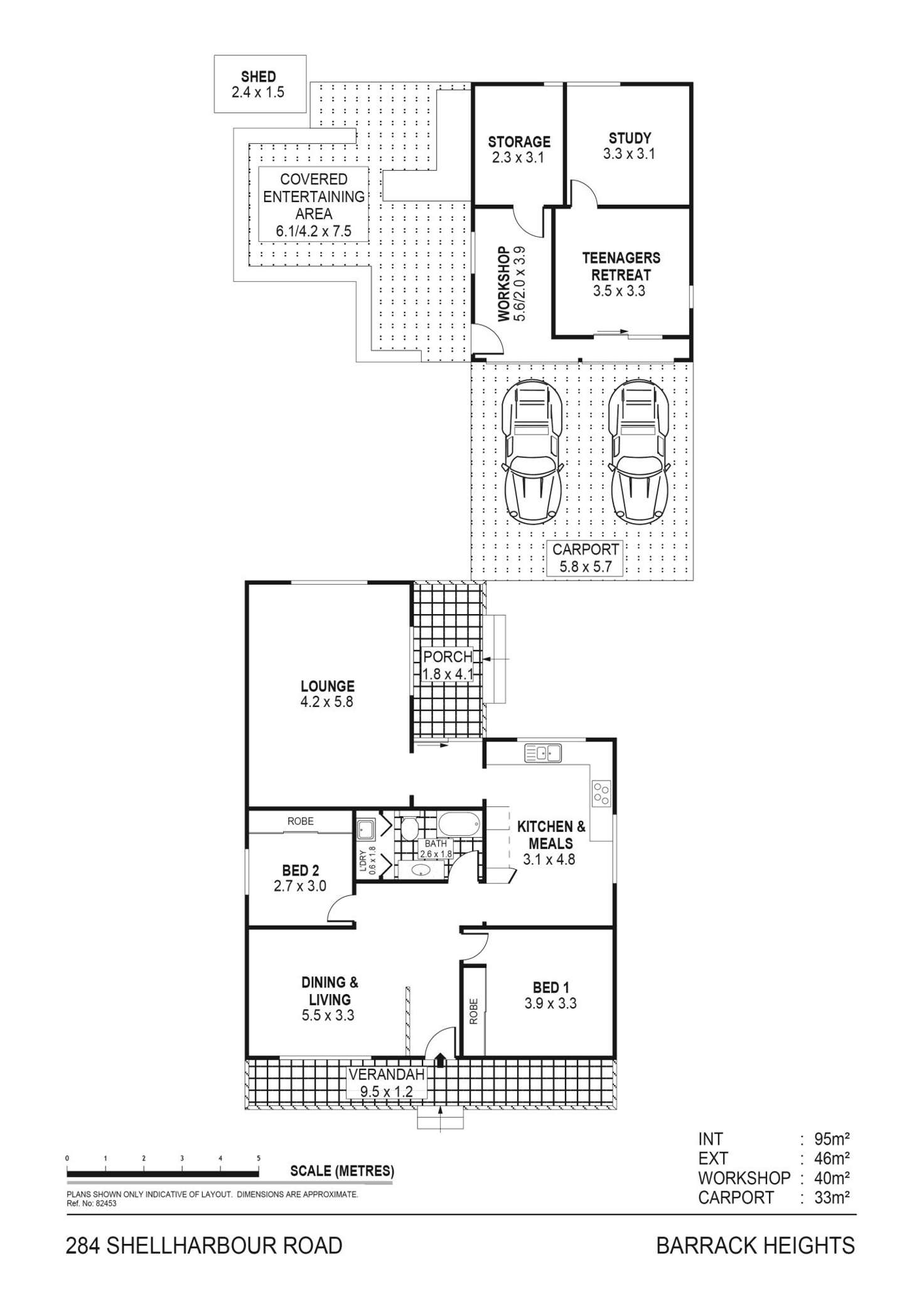 Floorplan of Homely house listing, 284 Shellharbour Road, Barrack Heights NSW 2528