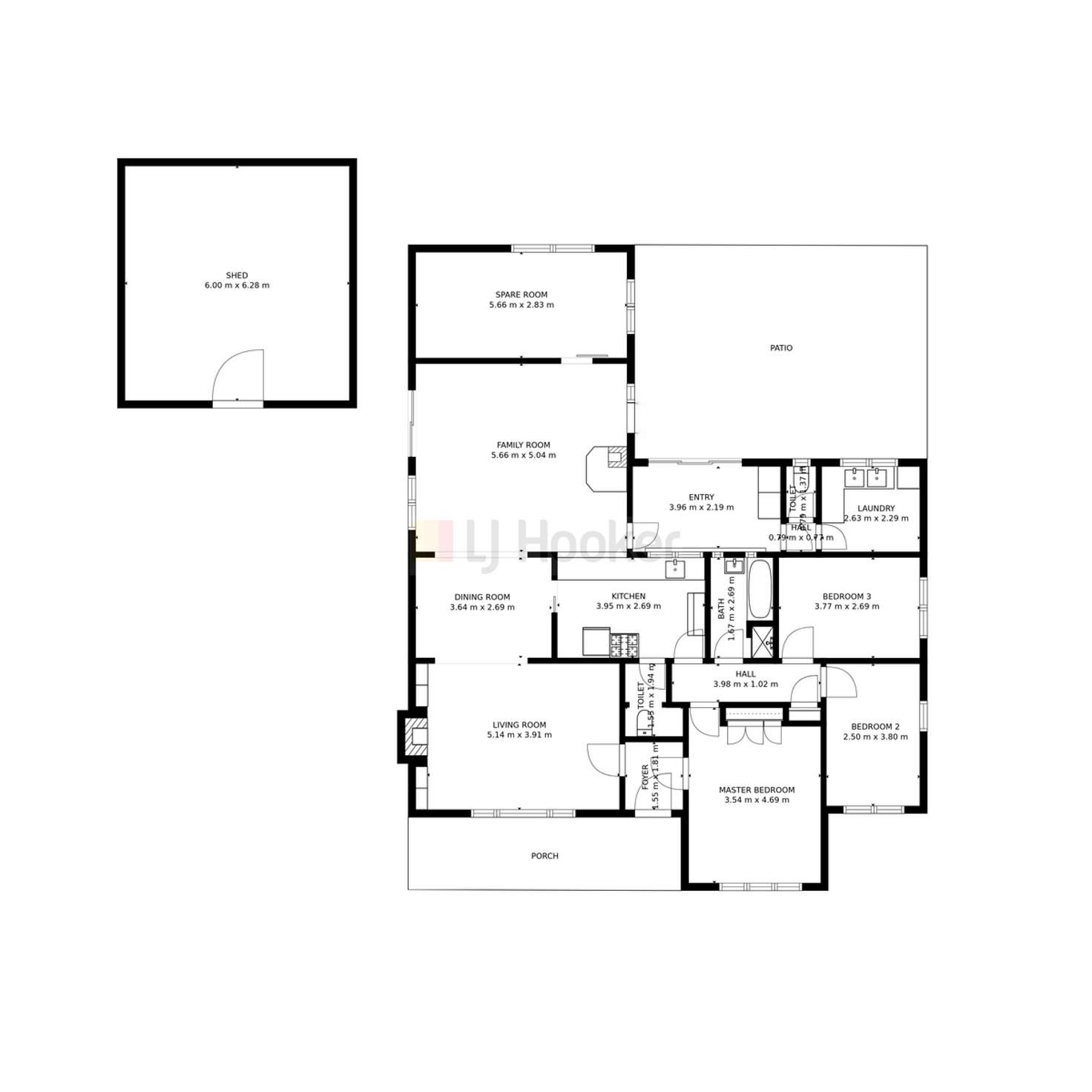 Floorplan of Homely house listing, 175 Throssell Street, Collie WA 6225