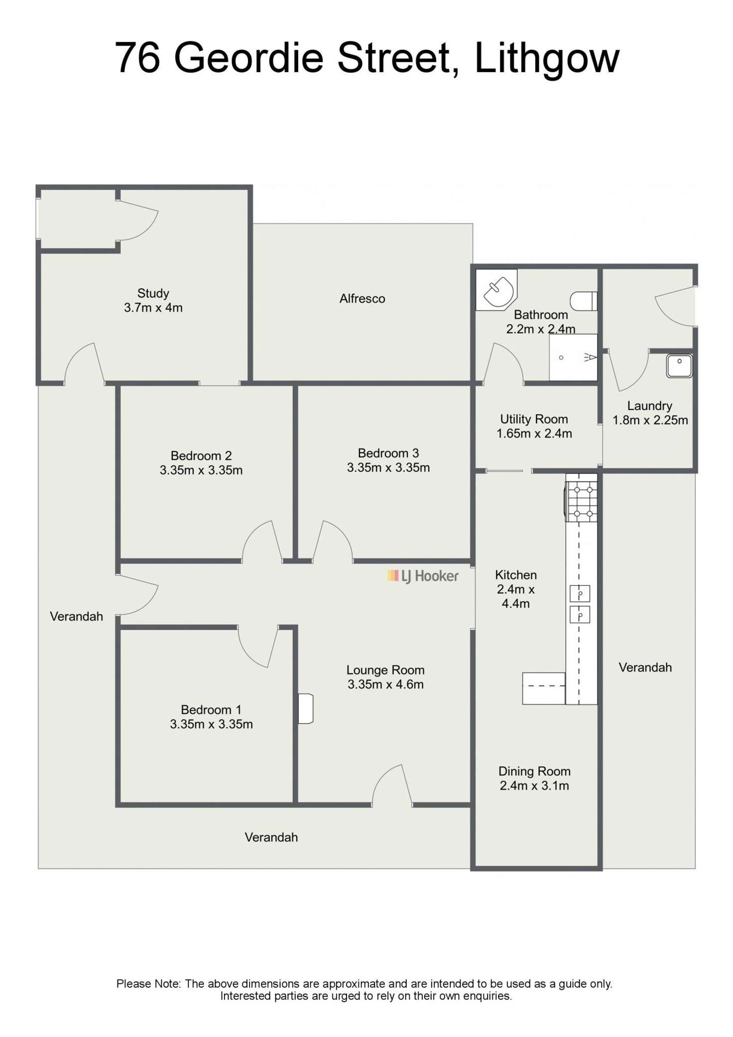 Floorplan of Homely house listing, 76 Geordie Street, Lithgow NSW 2790