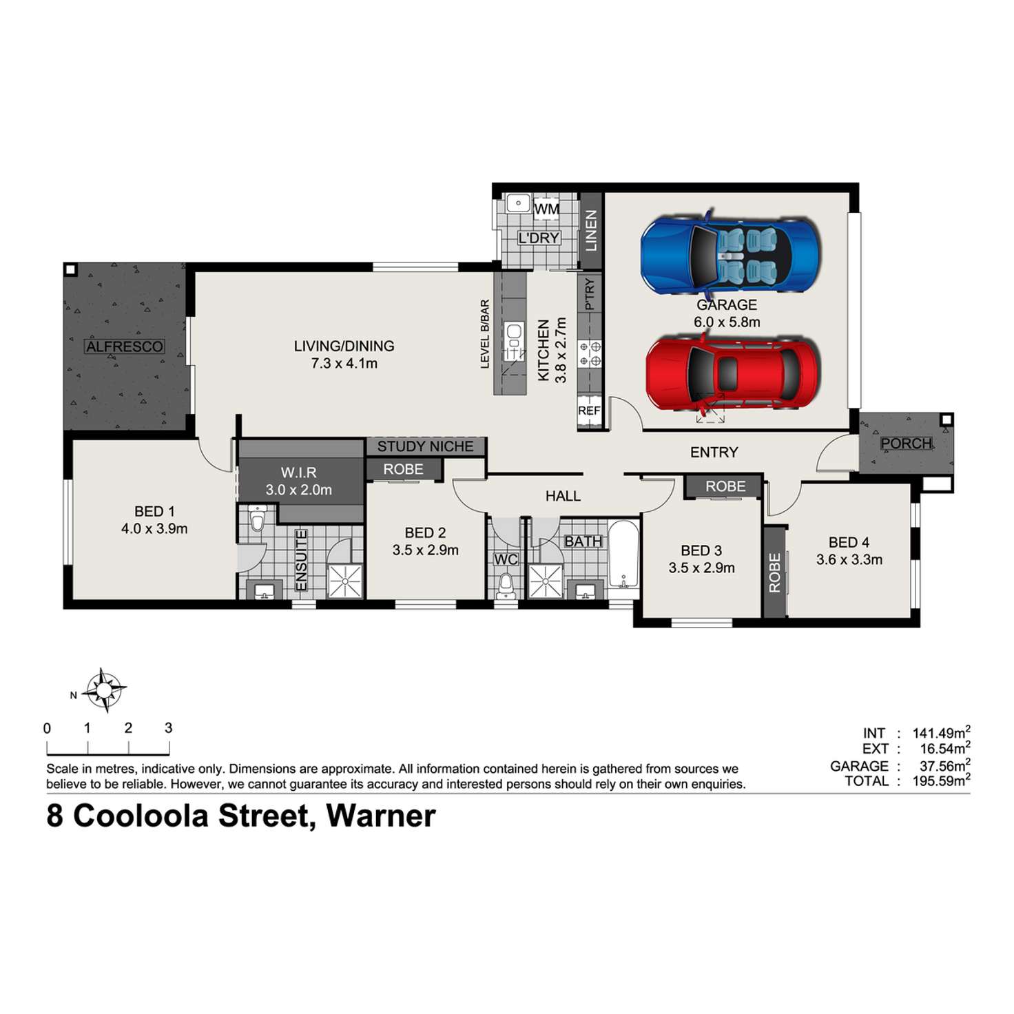 Floorplan of Homely house listing, 8 Cooloola Circuit, Warner QLD 4500
