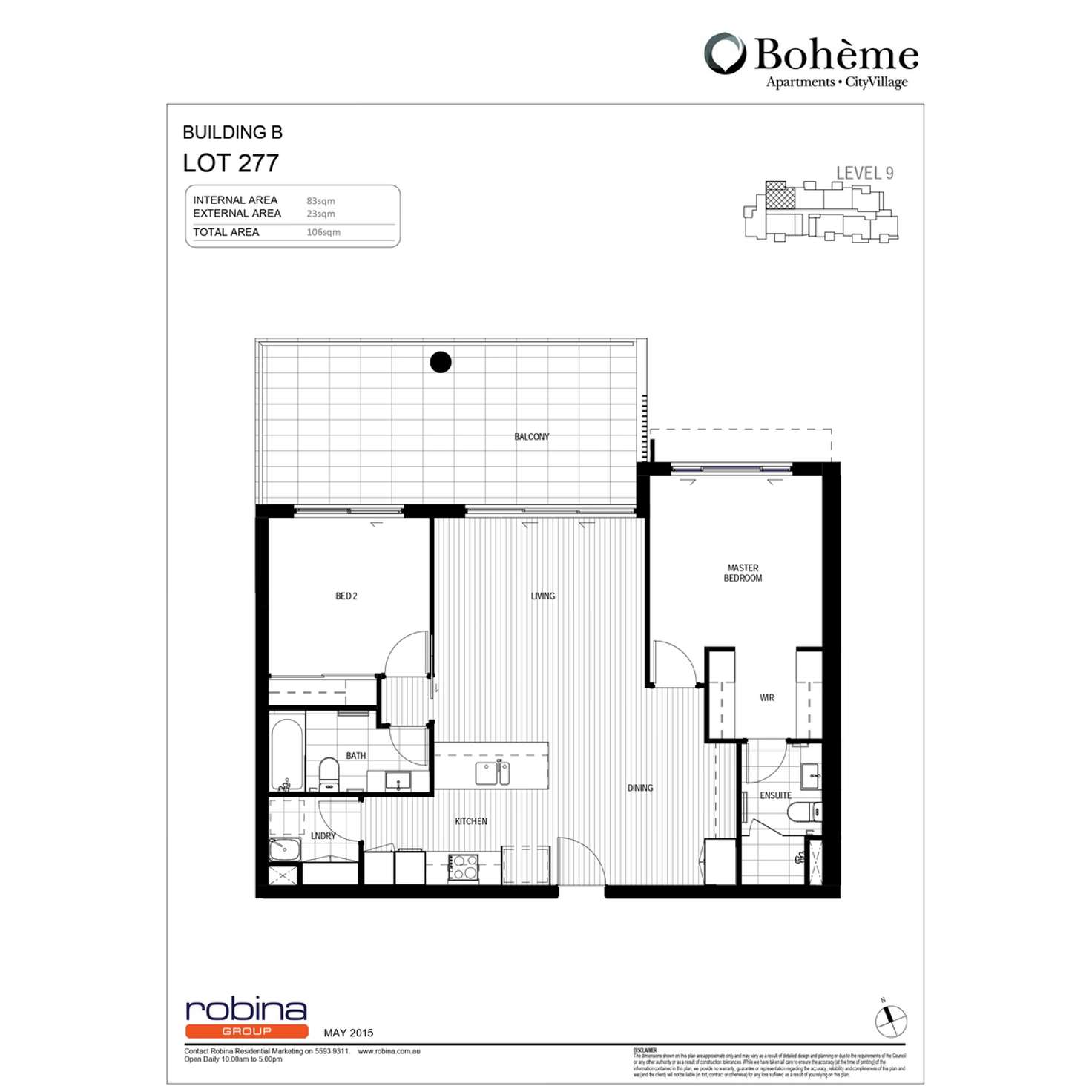 Floorplan of Homely unit listing, 277/1-25 Parnell Boulevard, Robina QLD 4226