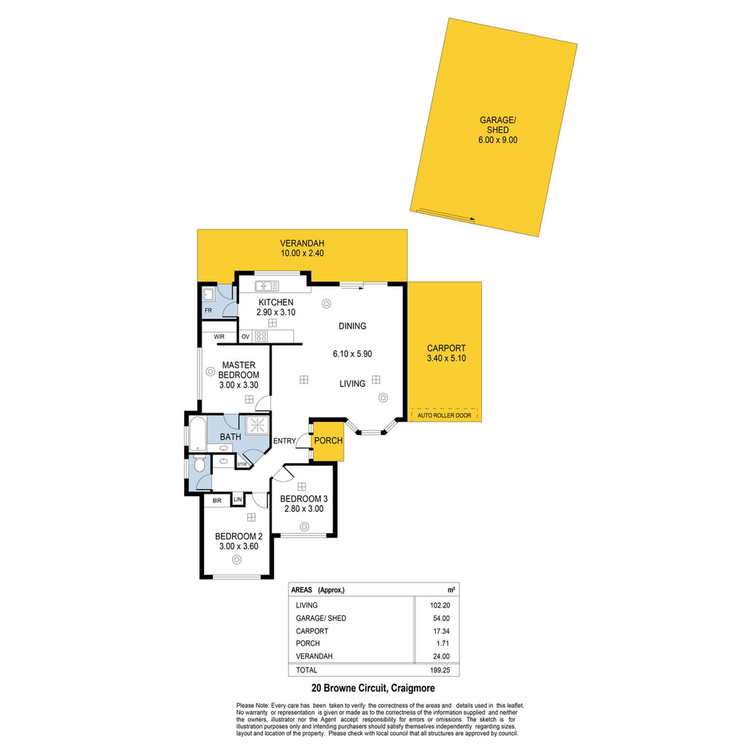 Floorplan of Homely house listing, 20 Browne Circuit, Craigmore SA 5114