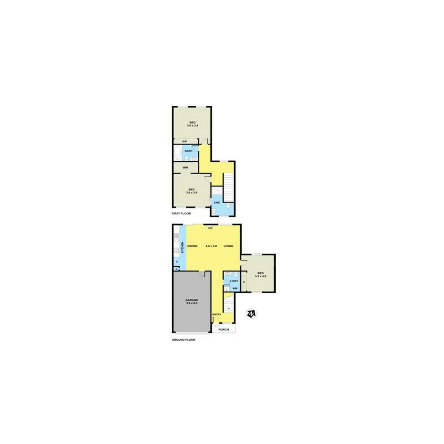 Floorplan of Homely townhouse listing, 43/39 Astley Crescent, Point Cook VIC 3030