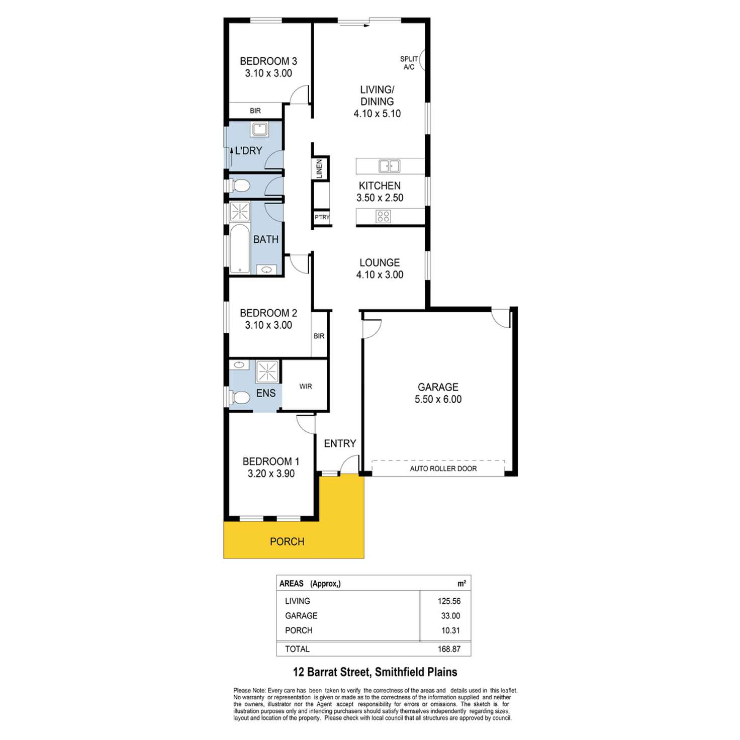 Floorplan of Homely house listing, 12 Barrat Street, Smithfield Plains SA 5114