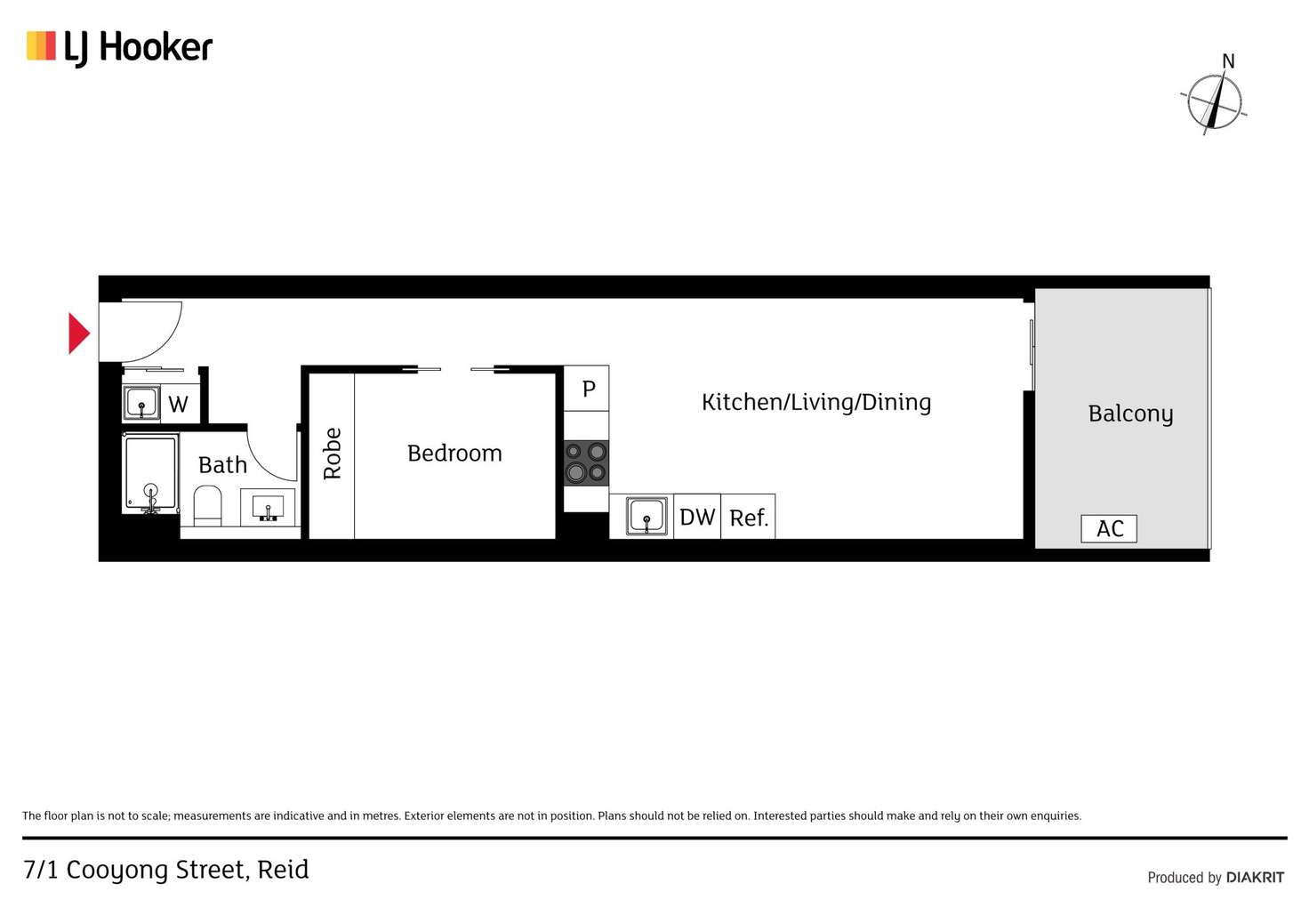 Floorplan of Homely apartment listing, G08/Metropol Cooyong Street, Reid ACT 2612