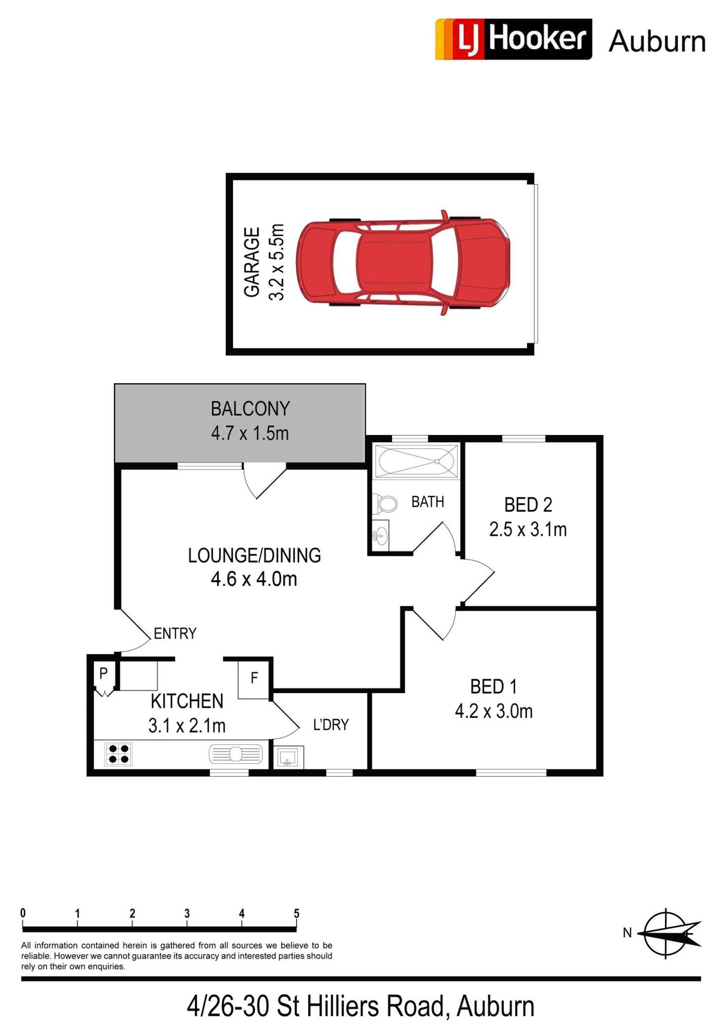 Floorplan of Homely unit listing, 4/26-30 St Hilliers Rd, Auburn NSW 2144