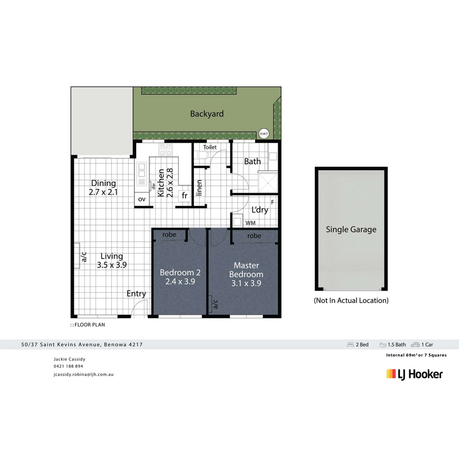 Floorplan of Homely semiDetached listing, 50/37 St Kevins Avenue, Benowa QLD 4217