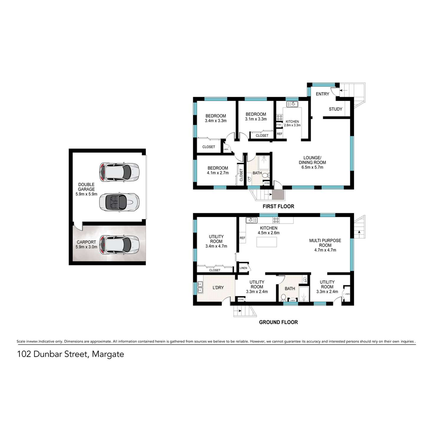 Floorplan of Homely house listing, 102 Dunbar Street, Margate QLD 4019