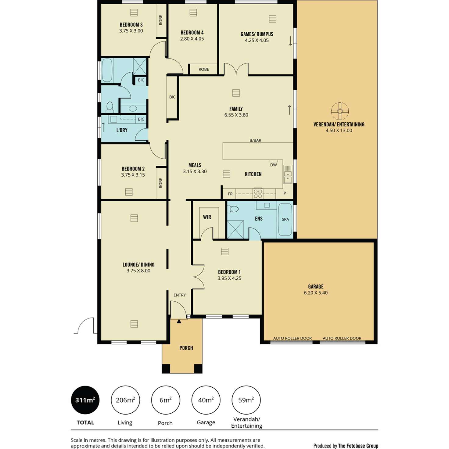 Floorplan of Homely house listing, 16 Stony Way, Mawson Lakes SA 5095