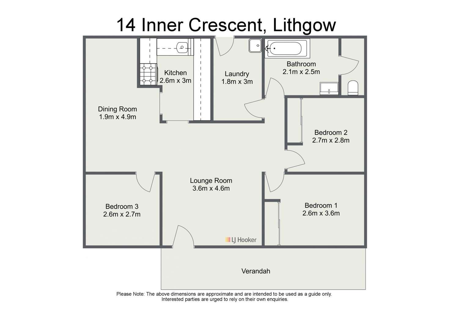 Floorplan of Homely house listing, 14 Inner Crescent, Lithgow NSW 2790