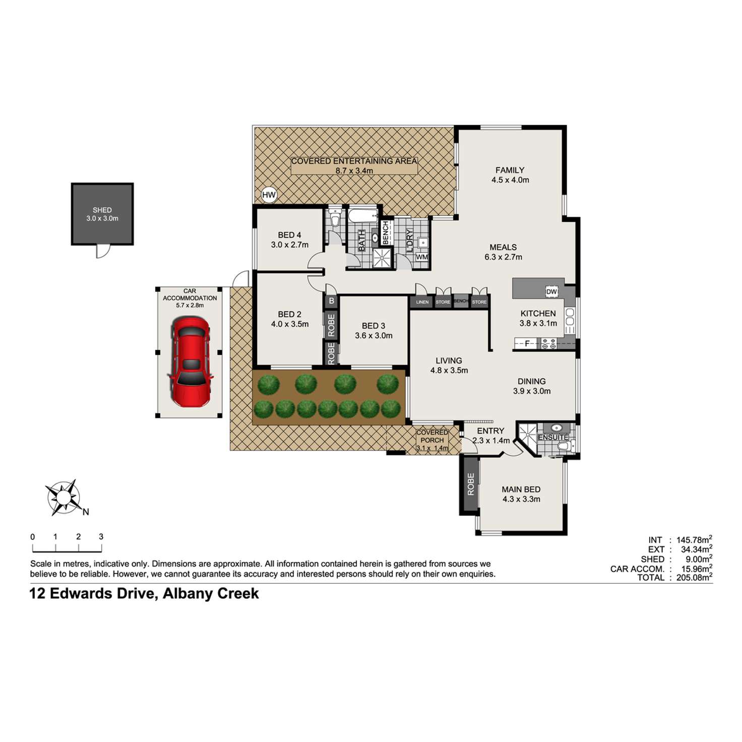 Floorplan of Homely house listing, 12 Edwards Drive, Albany Creek QLD 4035