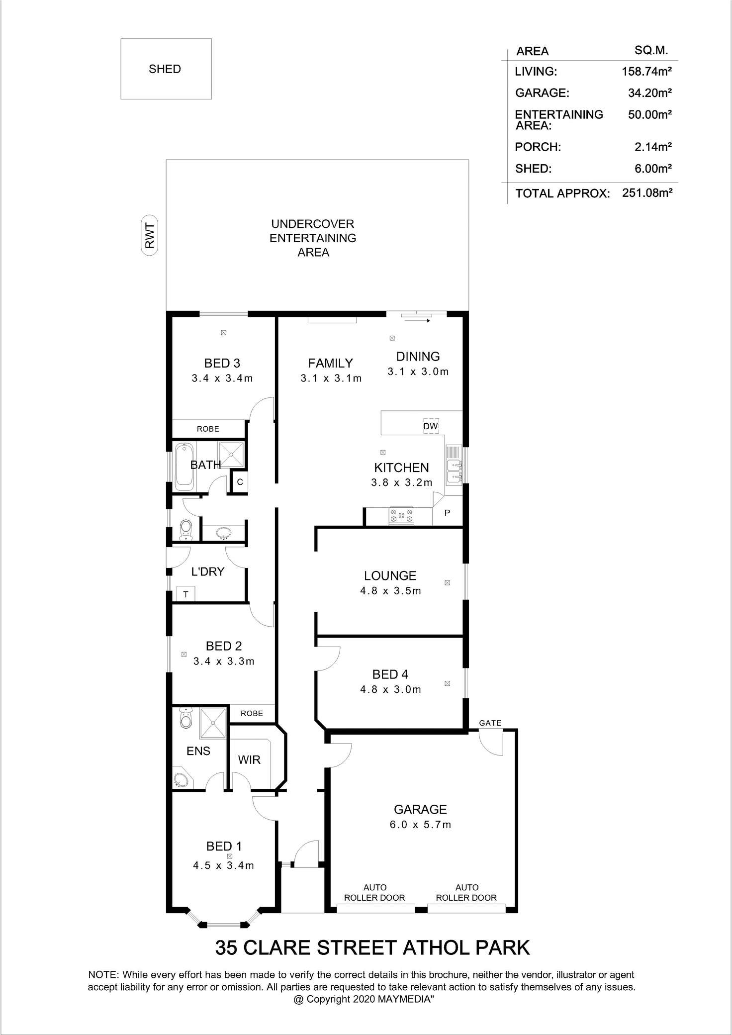 Floorplan of Homely house listing, 35 Clare Street, Athol Park SA 5012