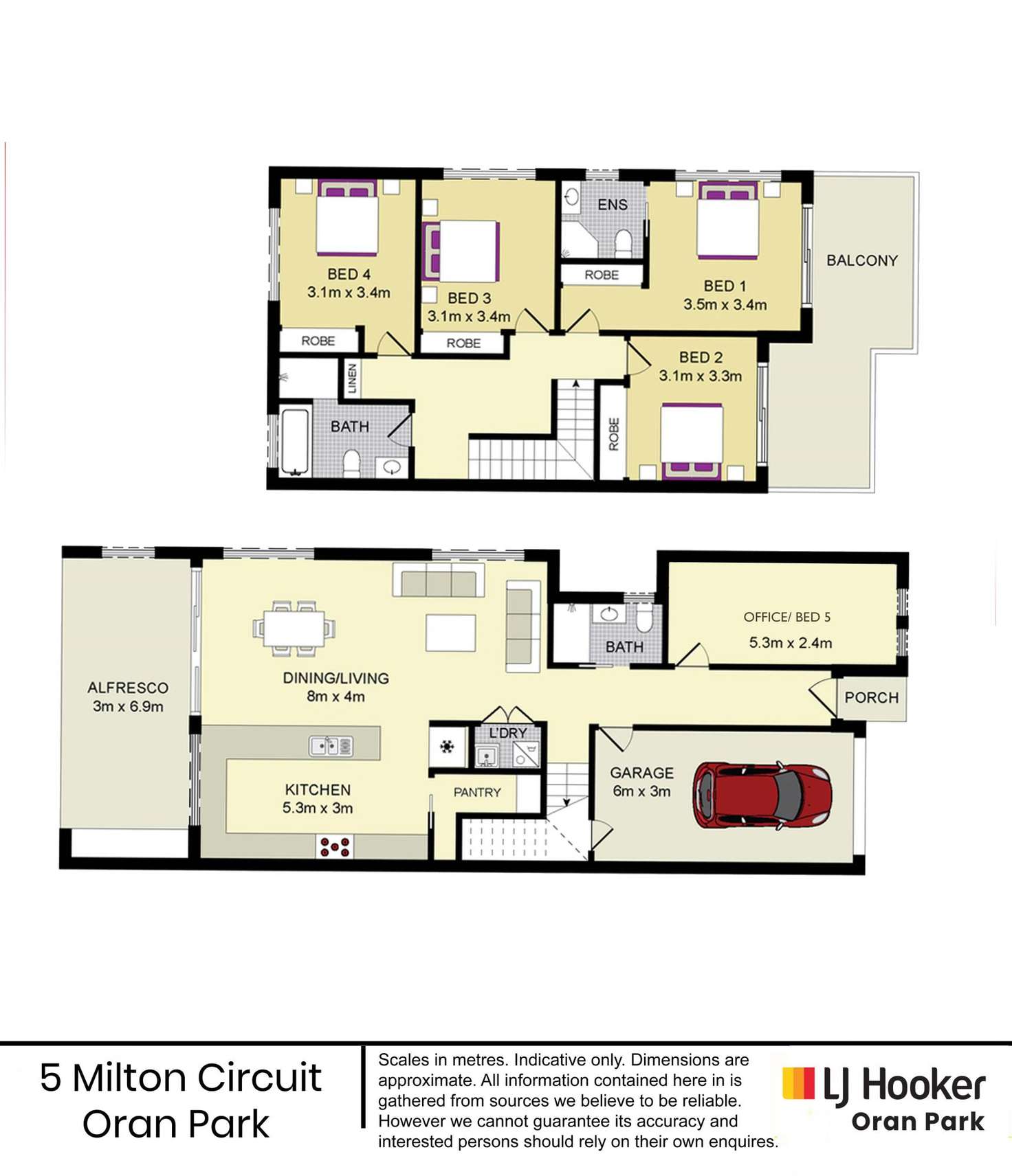 Floorplan of Homely house listing, 5 Milton Circuit, Oran Park NSW 2570