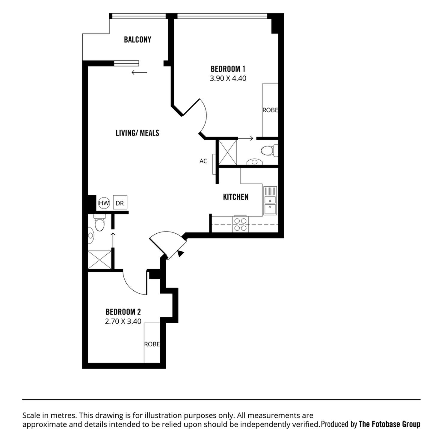 Floorplan of Homely apartment listing, 177/65 King William Street, Adelaide SA 5000
