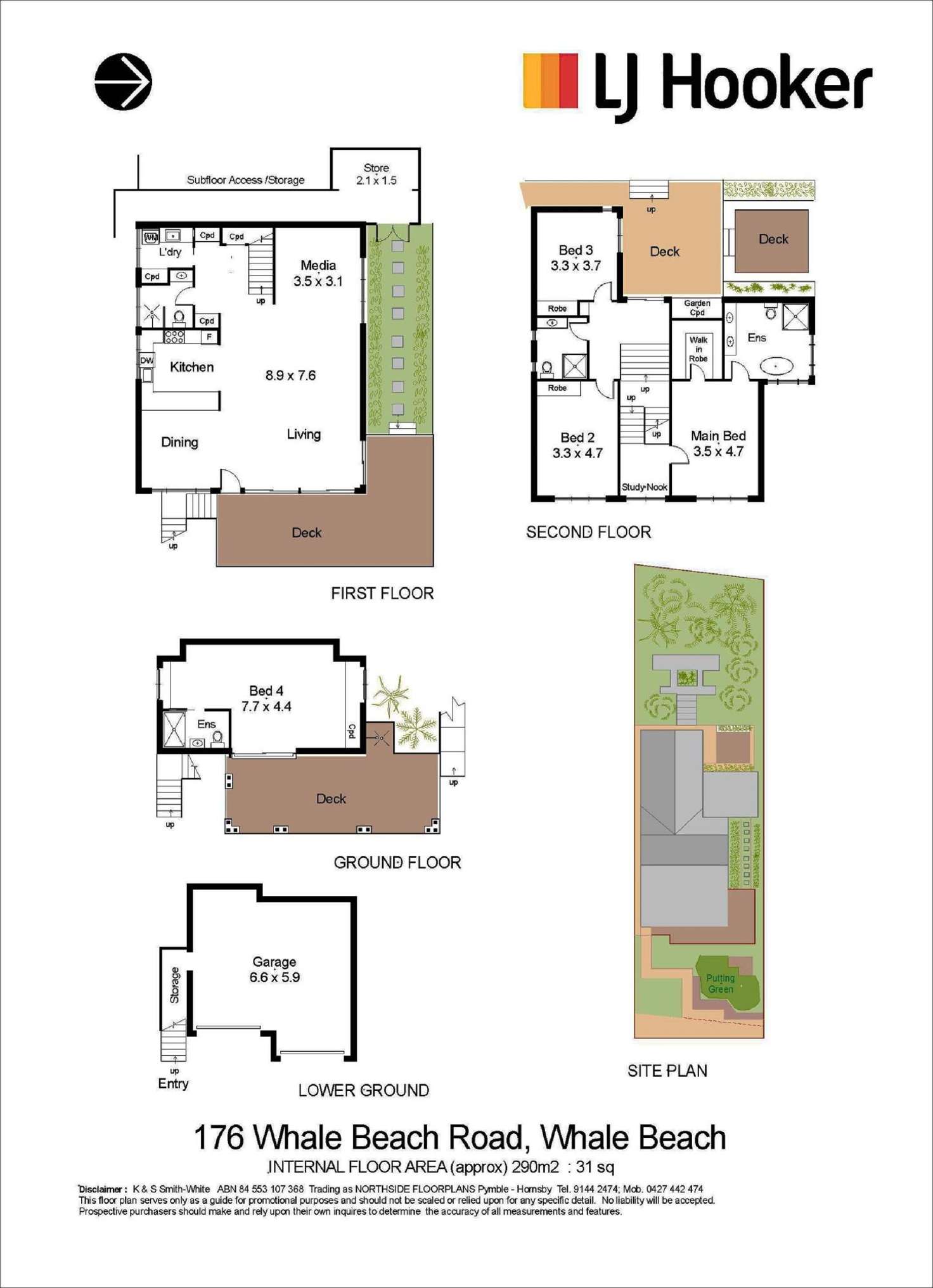 Floorplan of Homely house listing, 176 Whale Beach Road, Whale Beach NSW 2107