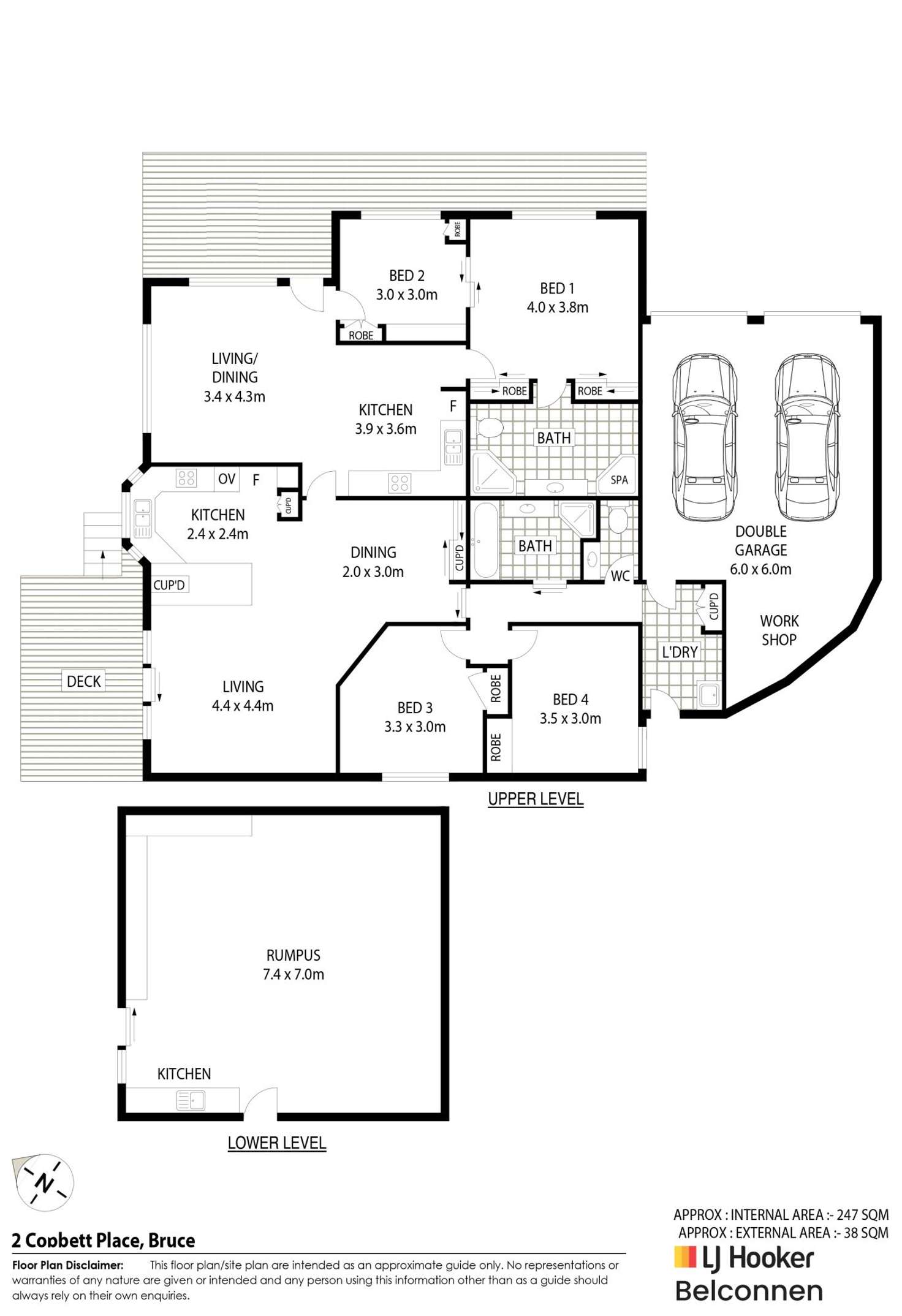 Floorplan of Homely townhouse listing, 9/2 Cobbett Place, Bruce ACT 2617