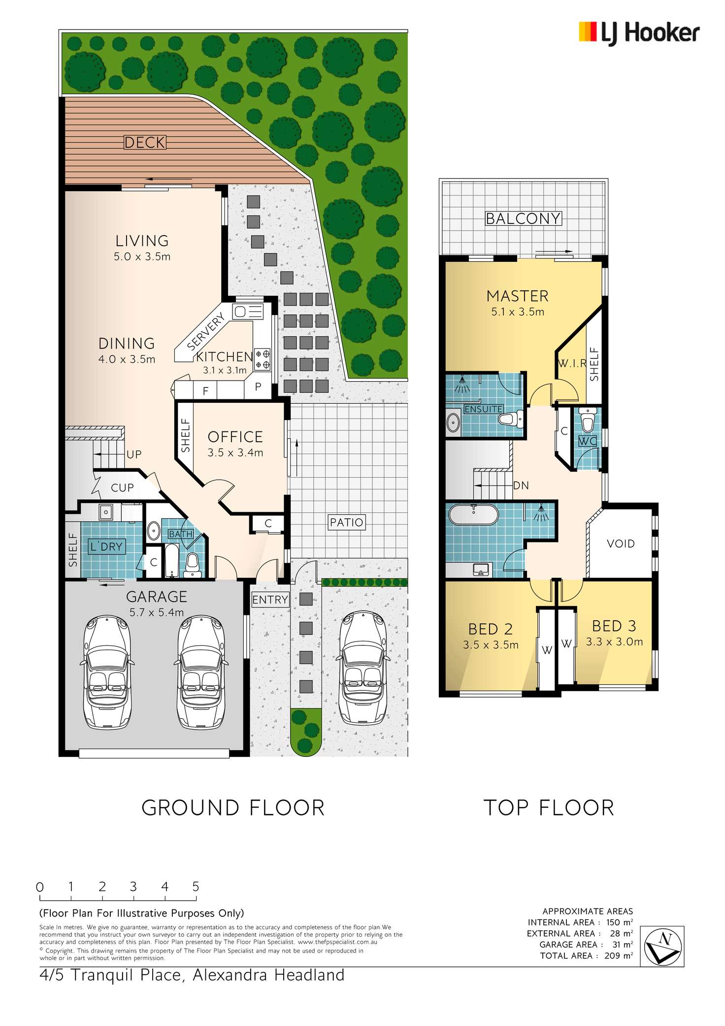 Floorplan of Homely unit listing, 4/5 Tranquil Place, Alexandra Headland QLD 4572