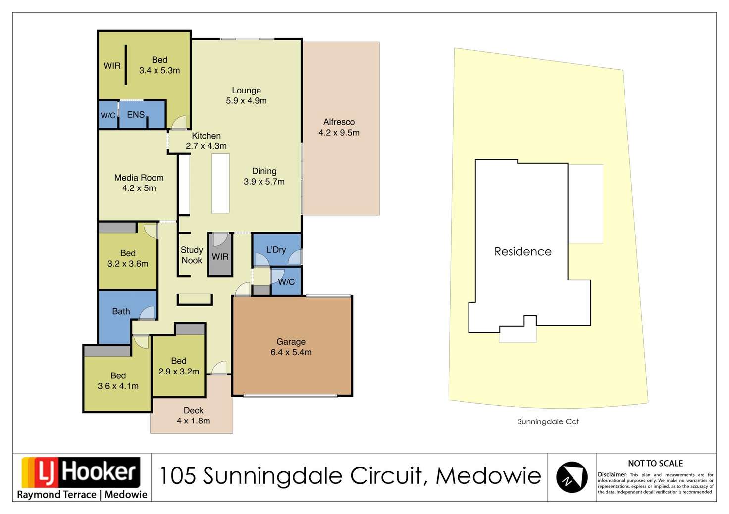 Floorplan of Homely house listing, 105 Sunningdale Circuit, Medowie NSW 2318