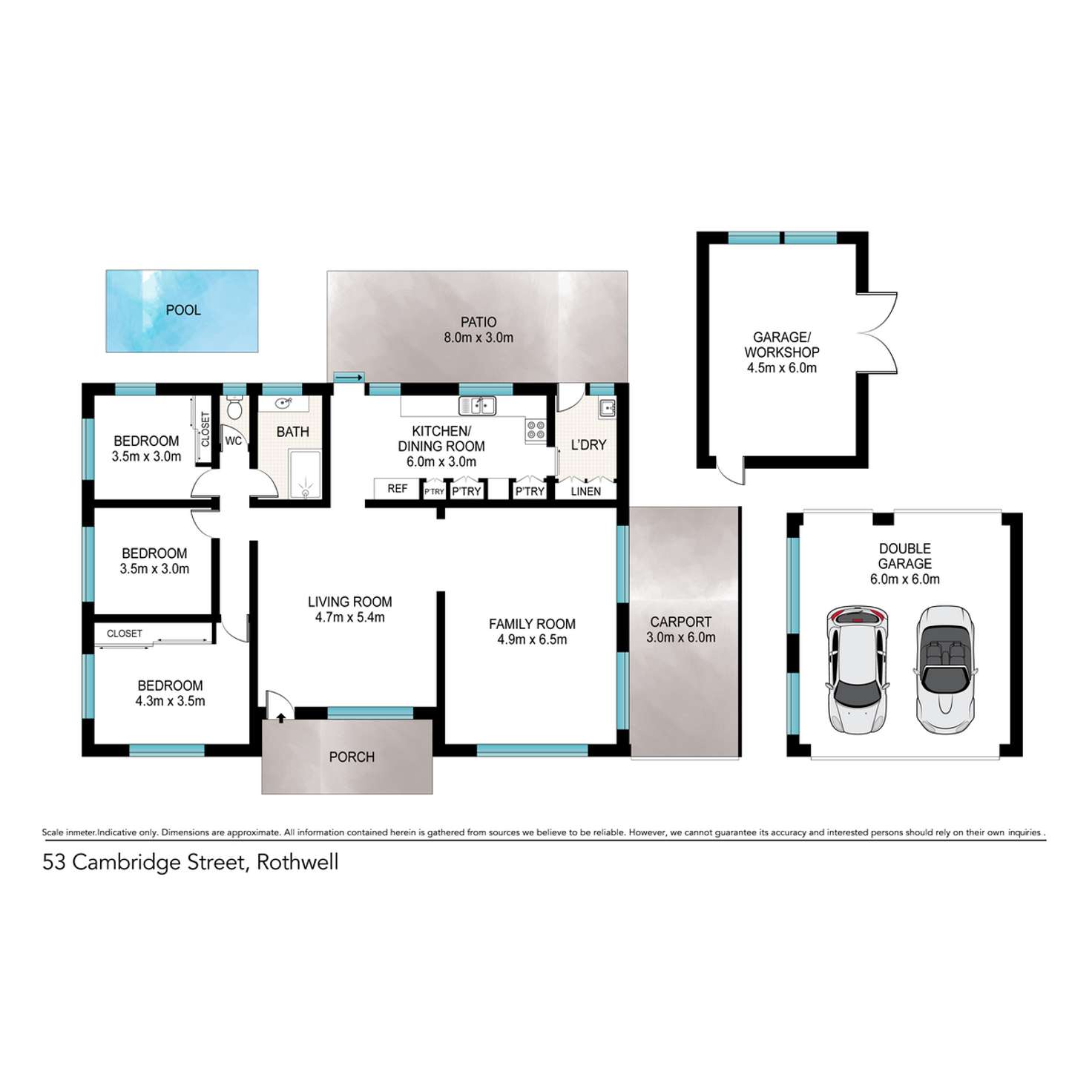 Floorplan of Homely house listing, 53 Cambridge Street, Rothwell QLD 4022