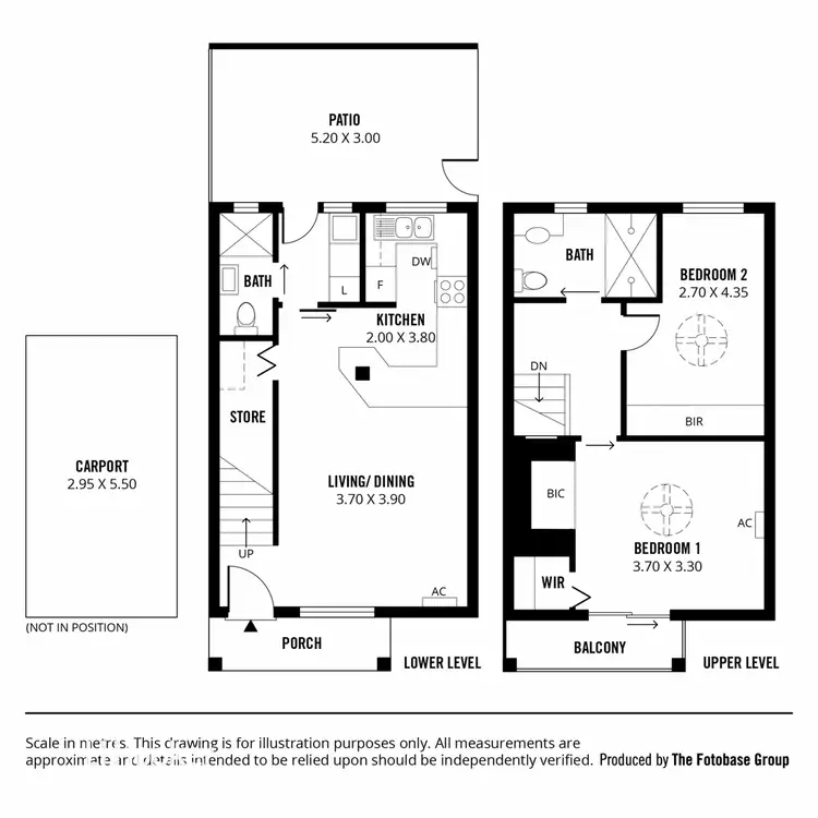 Floorplan of Homely townhouse listing, 18/86-87 Esplanade, Semaphore SA 5019
