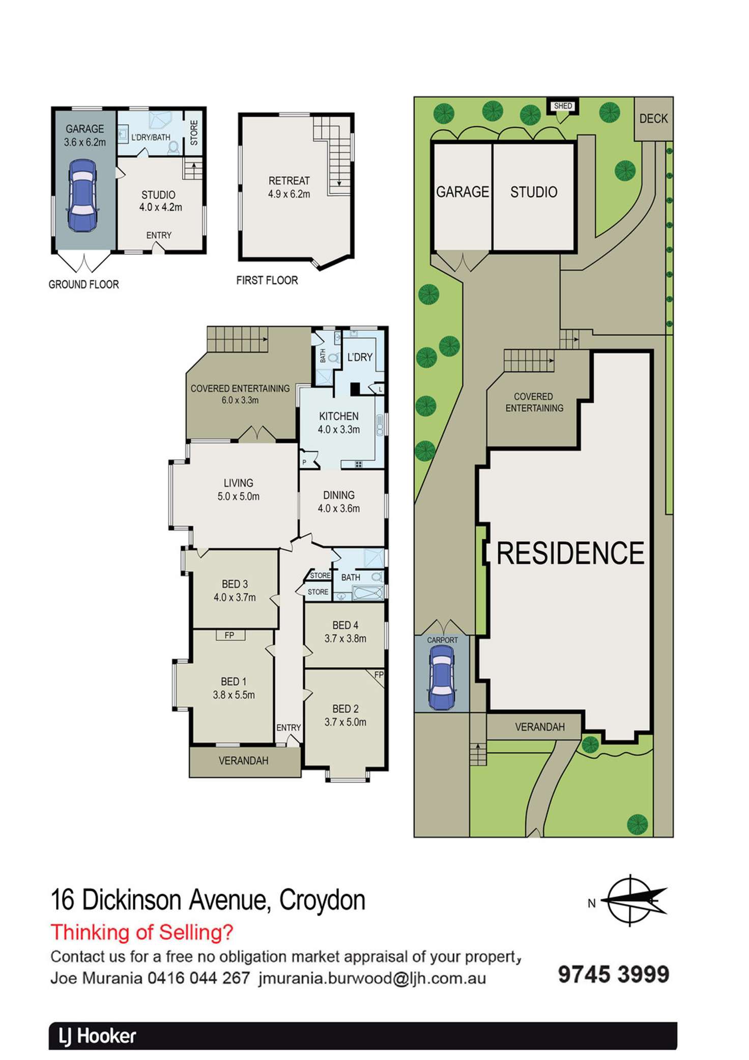 Floorplan of Homely house listing, 16 Dickinson Avenue, Croydon NSW 2132