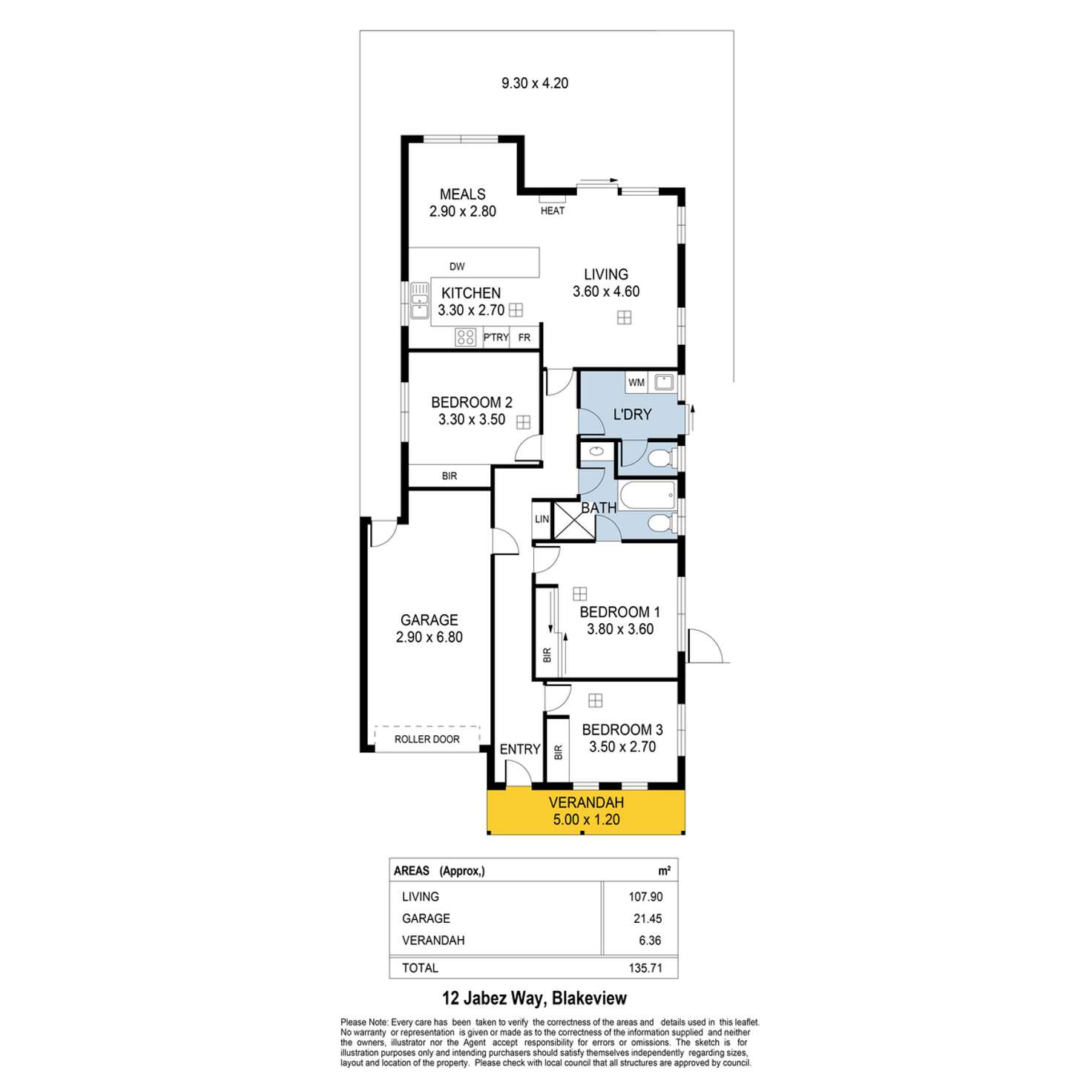 Floorplan of Homely house listing, 12 Jabez Way, Blakeview SA 5114