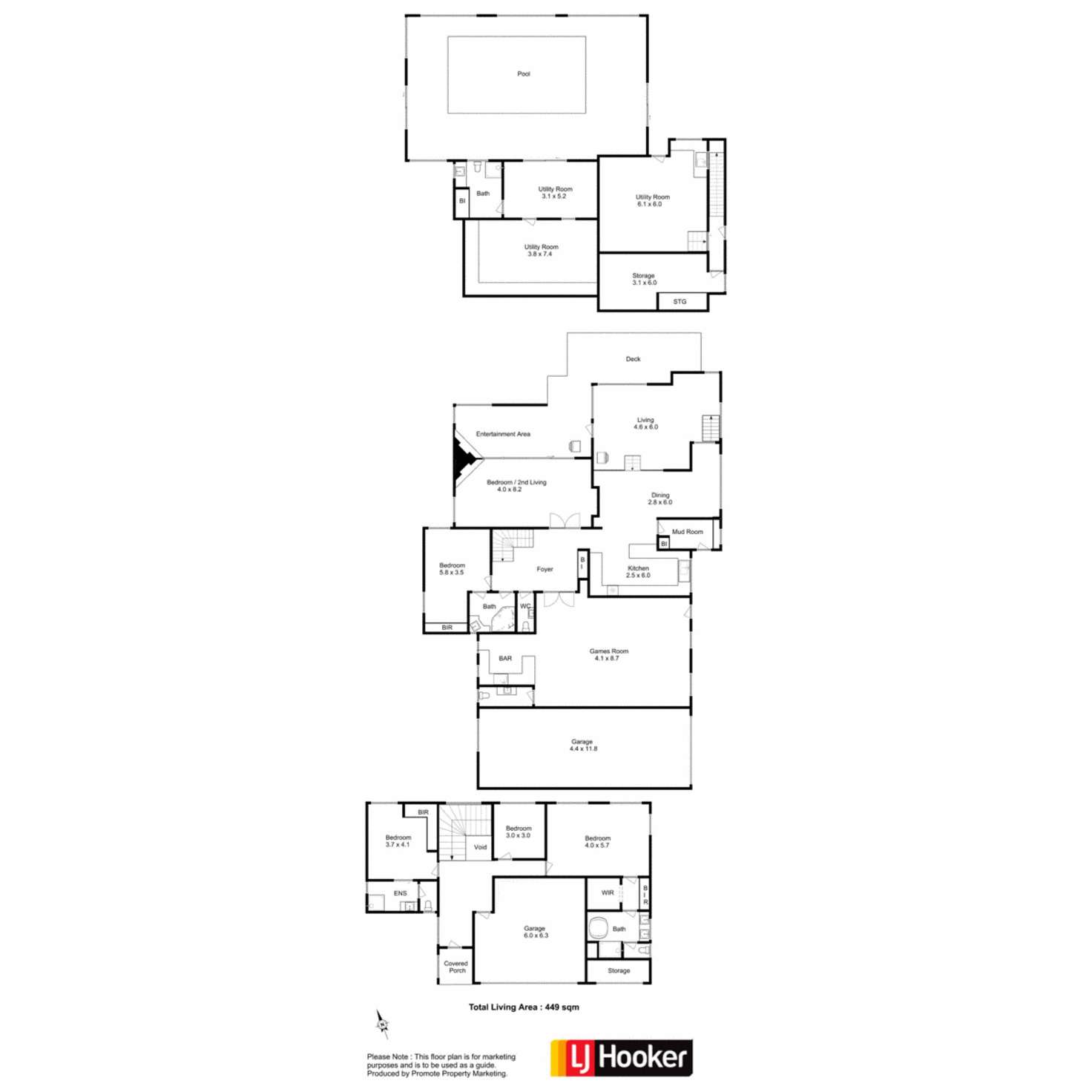 Floorplan of Homely house listing, 1 Cutler Place, West Moonah TAS 7009