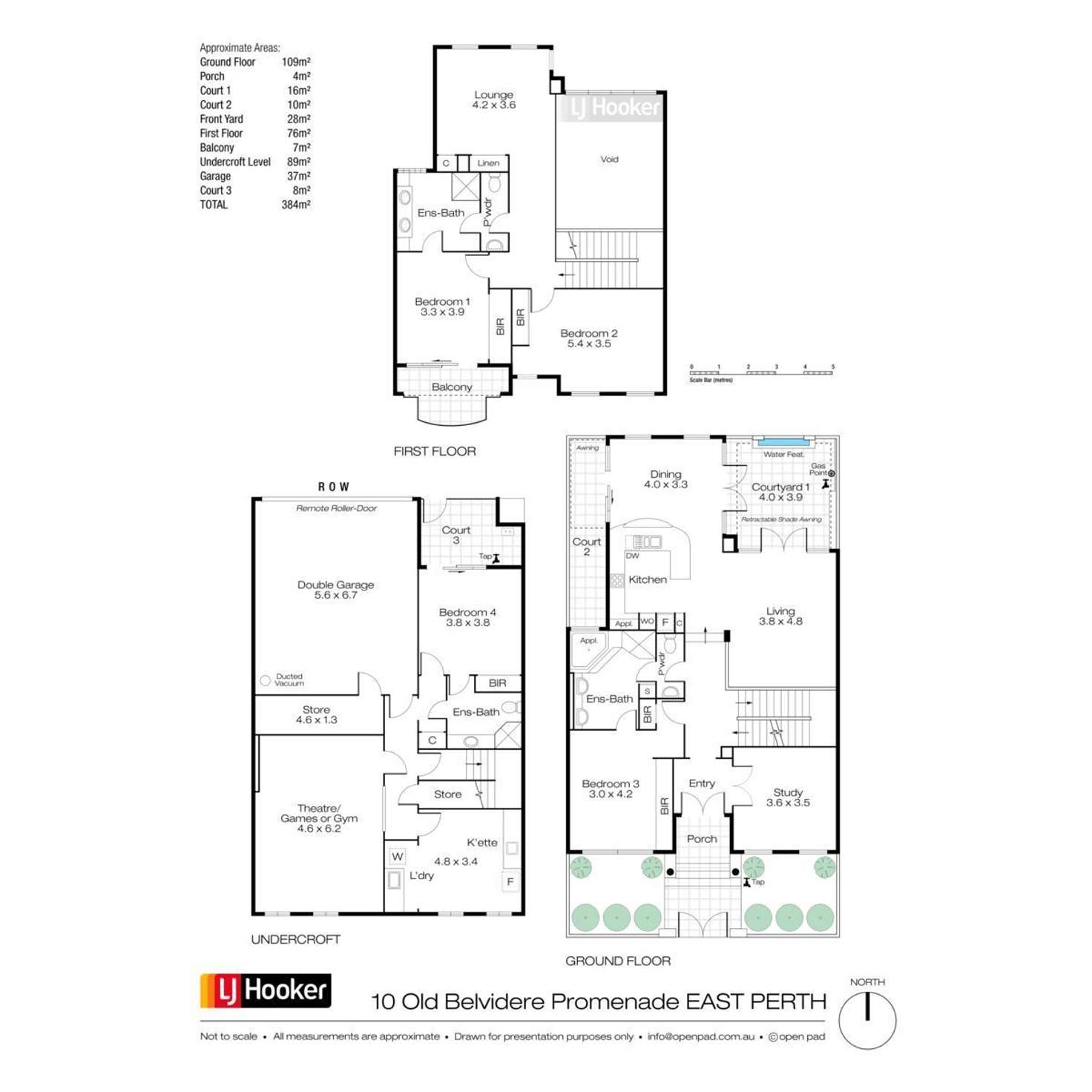 Floorplan of Homely house listing, 10 Old Belvidere Promenade, East Perth WA 6004