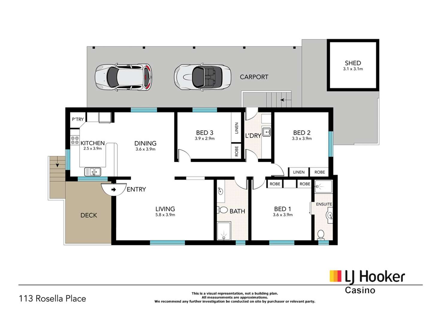 Floorplan of Homely house listing, 113 Rosella Place/69 Light Street, Casino NSW 2470