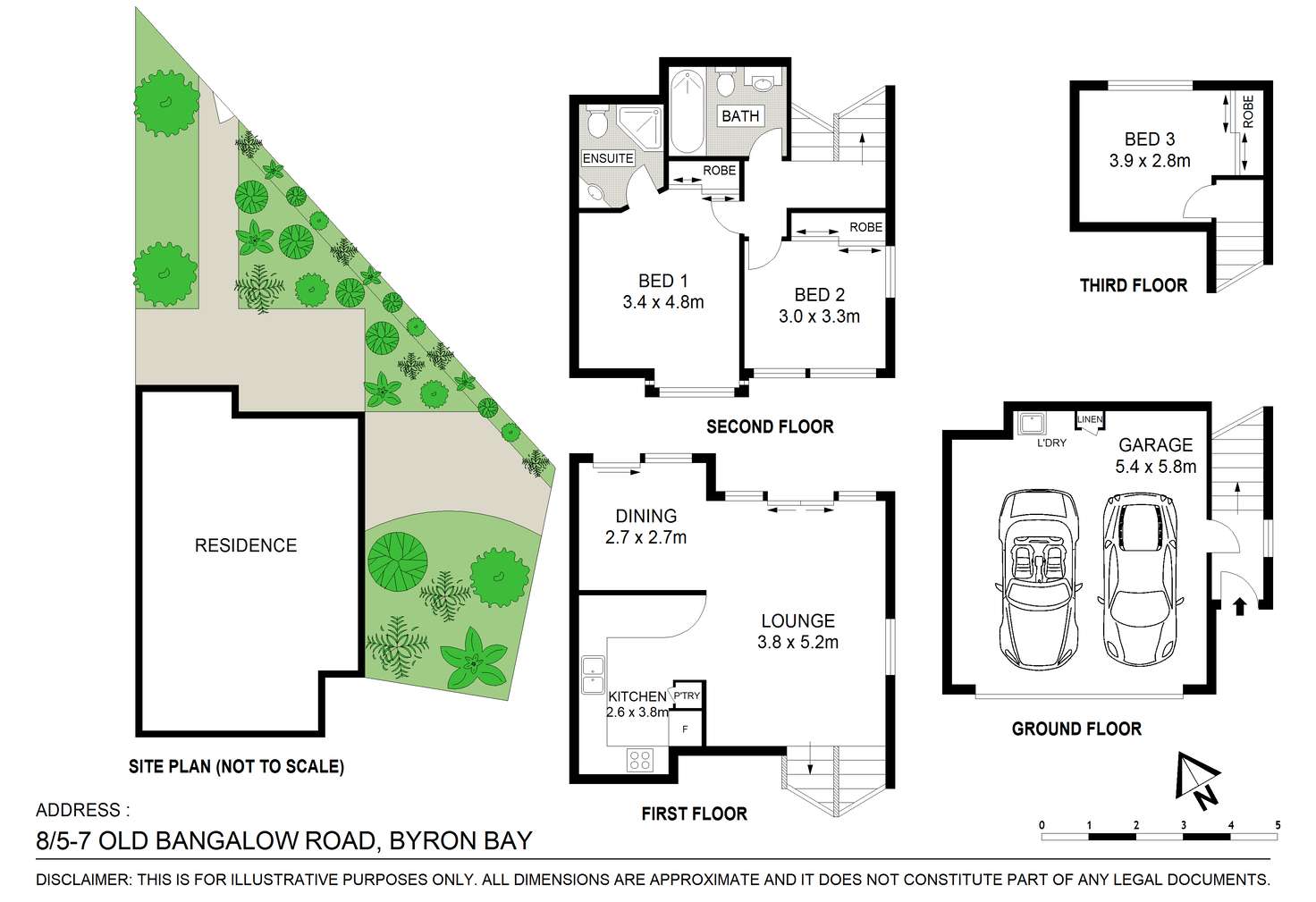 Floorplan of Homely townhouse listing, 8/5-7 Old Bangalow Road, Byron Bay NSW 2481