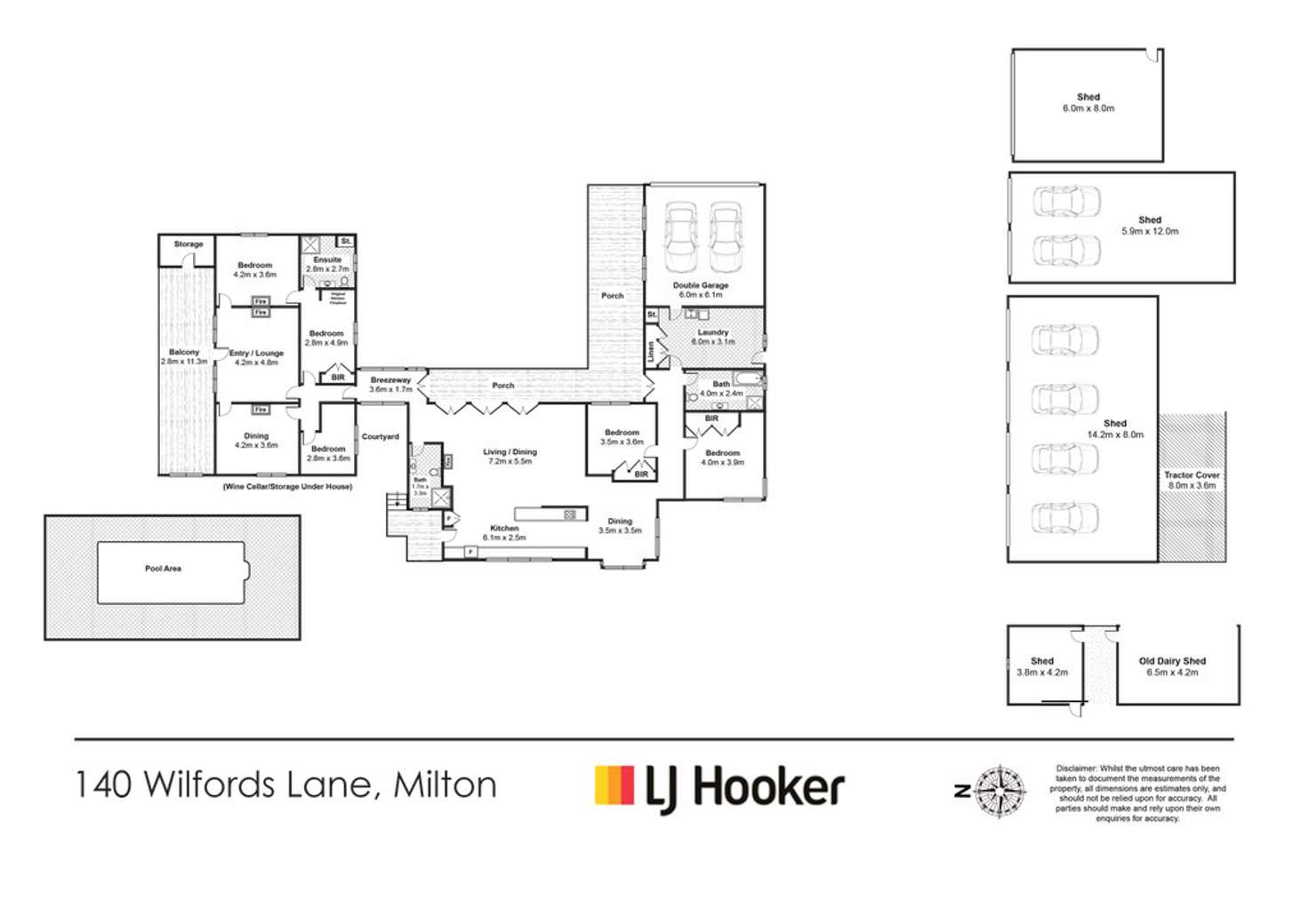 Floorplan of Homely house listing, 140 Wilfords Lane, Milton NSW 2538