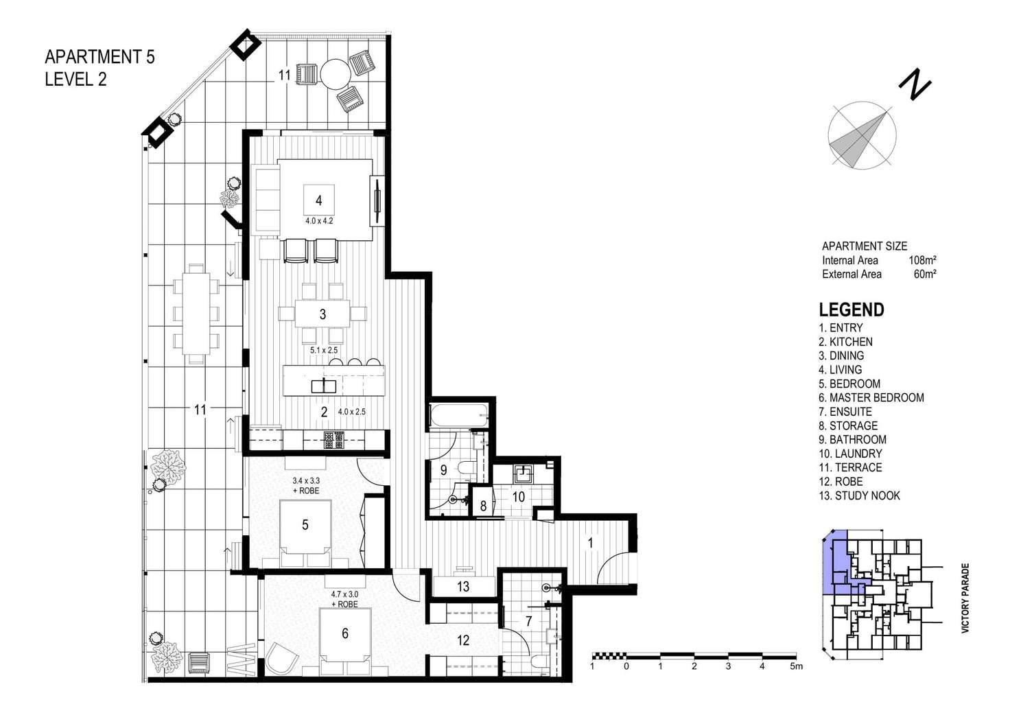 Floorplan of Homely unit listing, Level 2/5/34-36 Victory Parade, Toronto NSW 2283